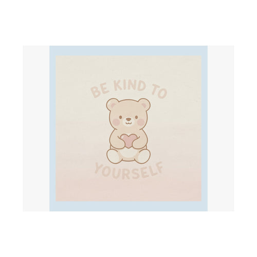"BE KIND TO YOURSELF" Black Cat Poster | College Girl Gift | Fashion | KayKay Classics