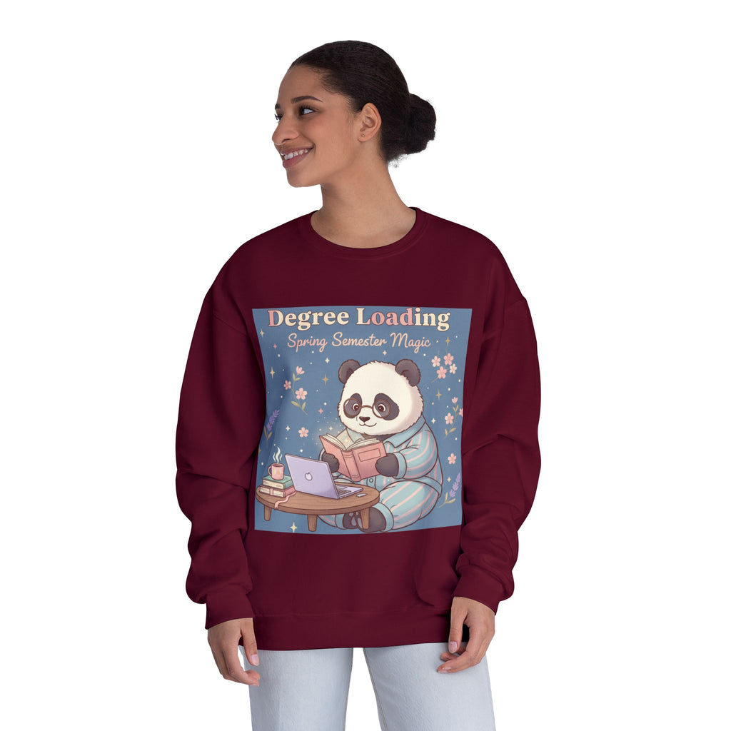 Panda Crewneck Sweatshirt – Degree Loading Spring Semester Magic
