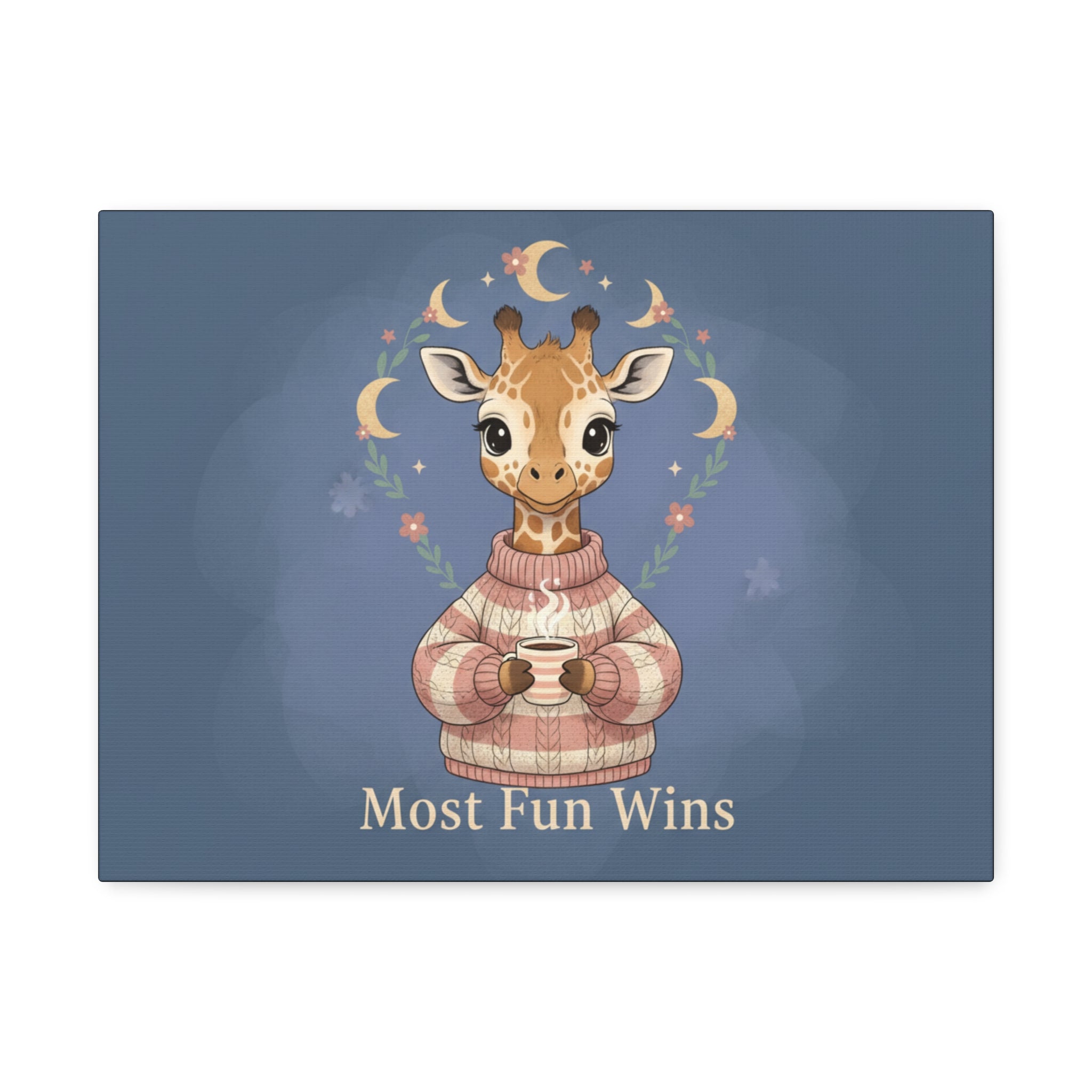 Giraffe Canvas Print – Most Fun Wins