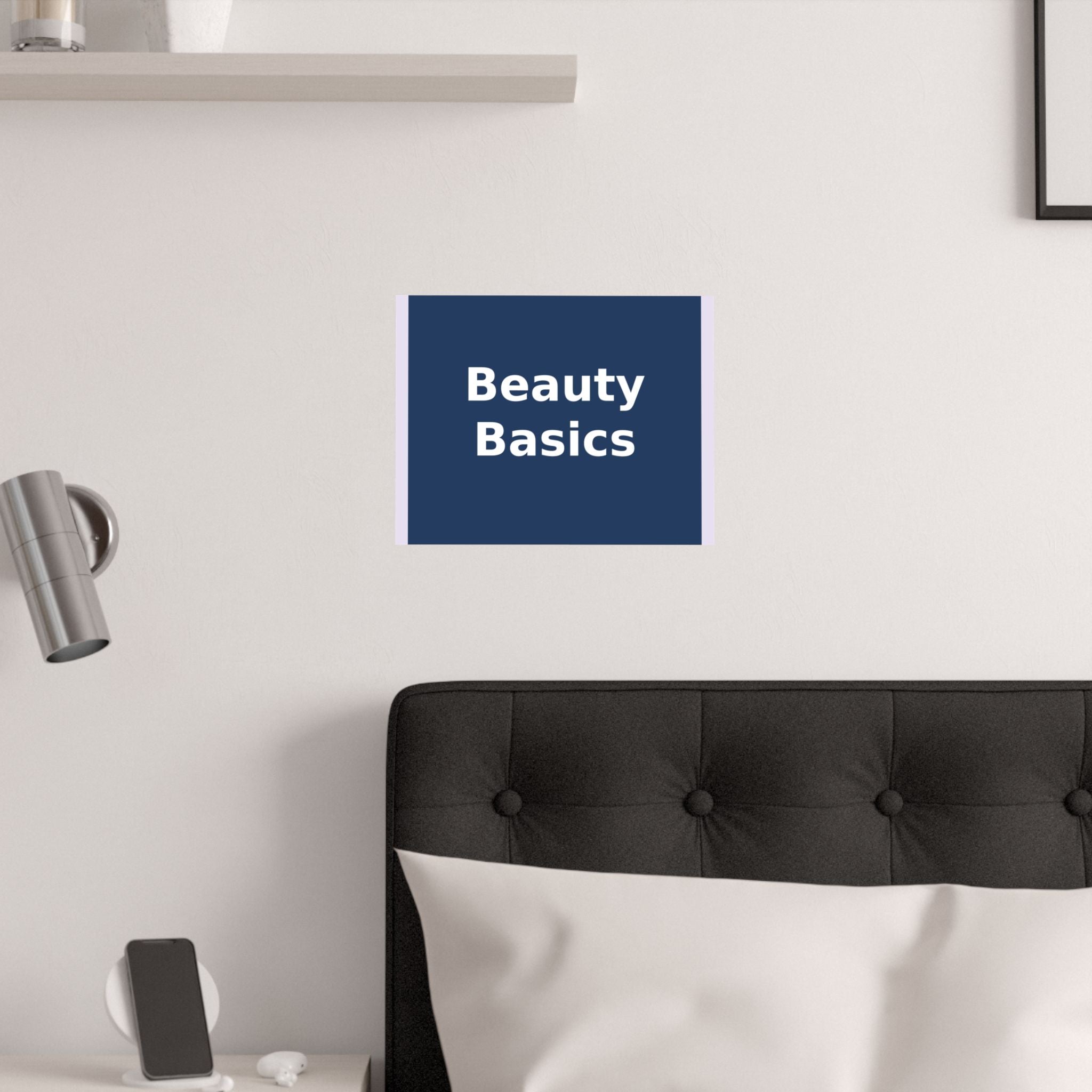"Beauty Basics" Black Cat Poster | College Girl Gift | Fashion | KayKay Classics