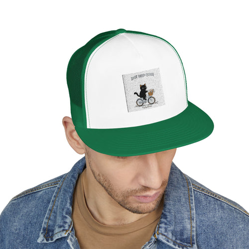 "Design" Black Cat Trucker Cap | College Girl Gift | Fashion | KayKay Classics