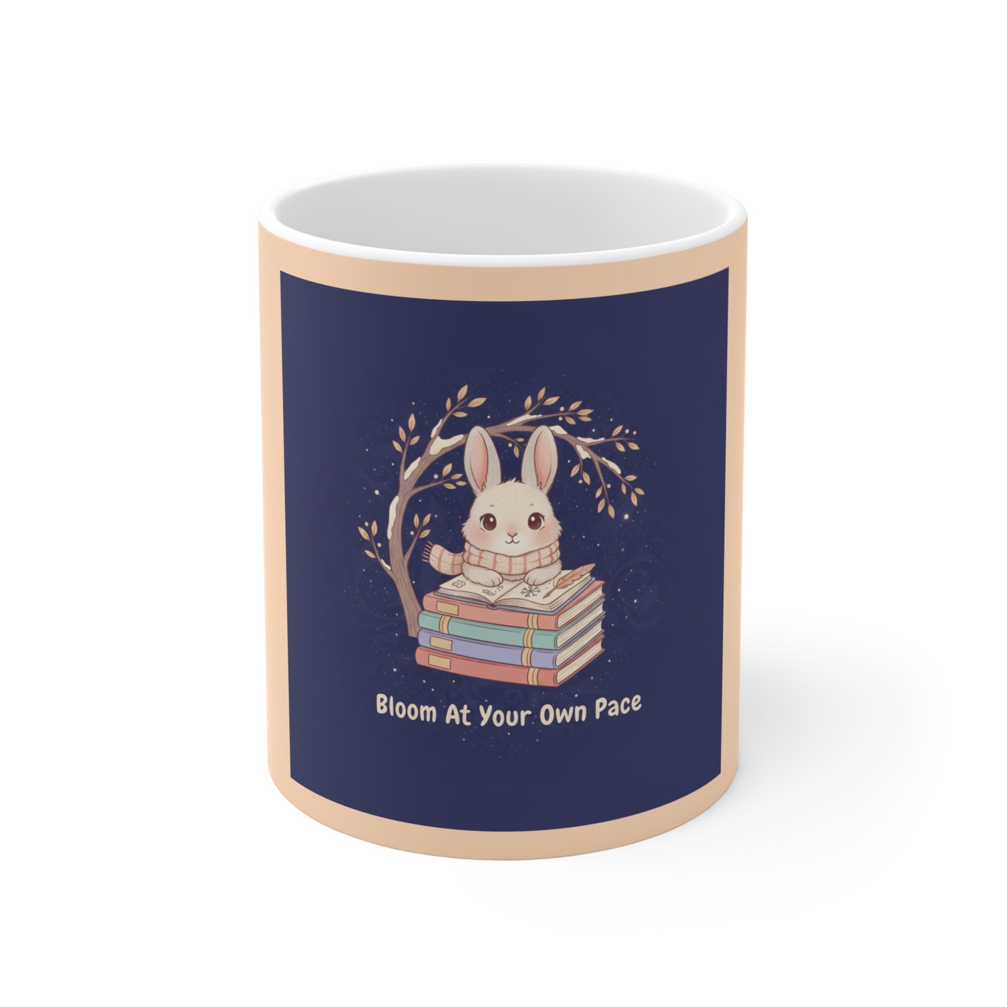 Rabbit Mug 11oz – Bloom at Your Own Pace