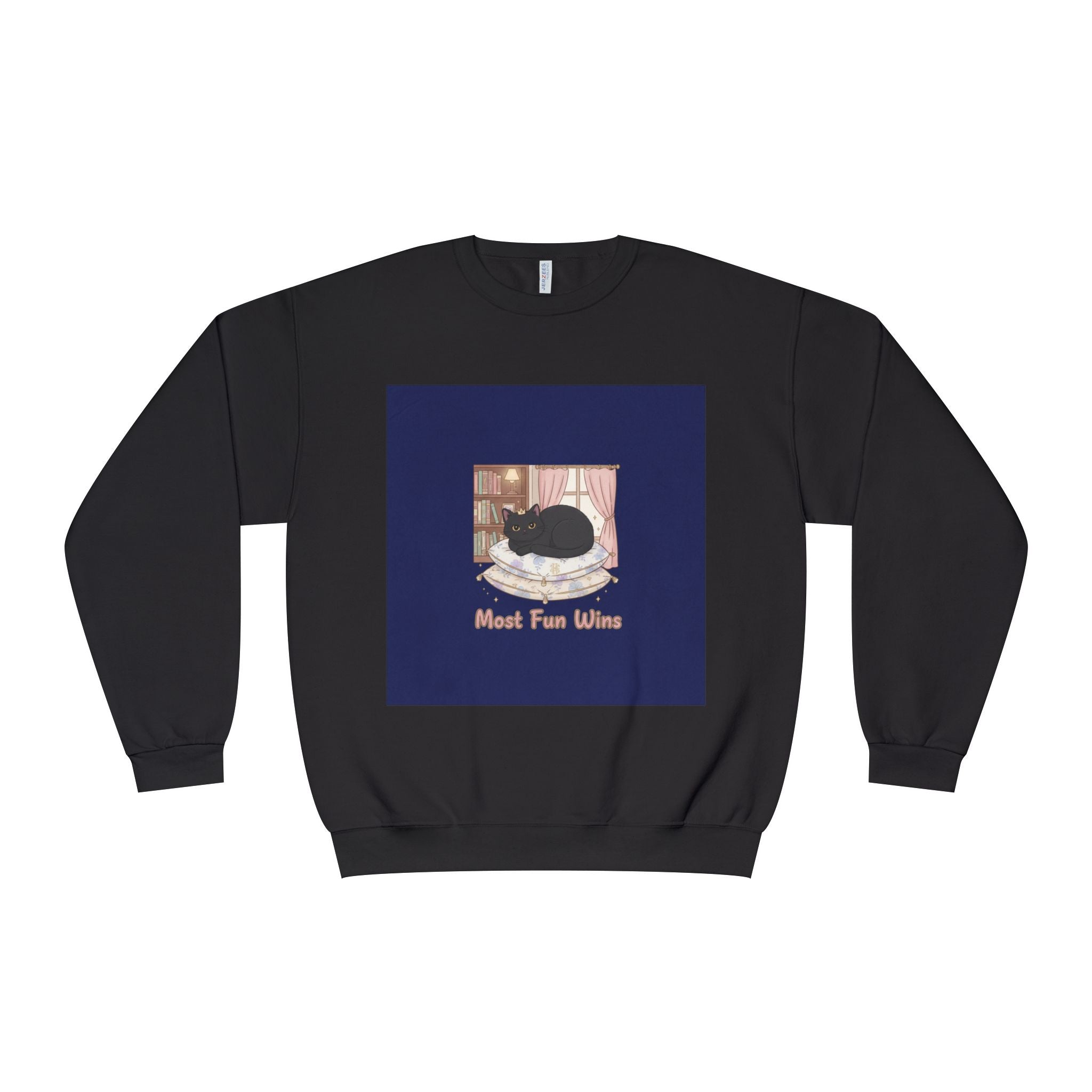 Black Cat Crewneck Sweatshirt – Most Fun Wins