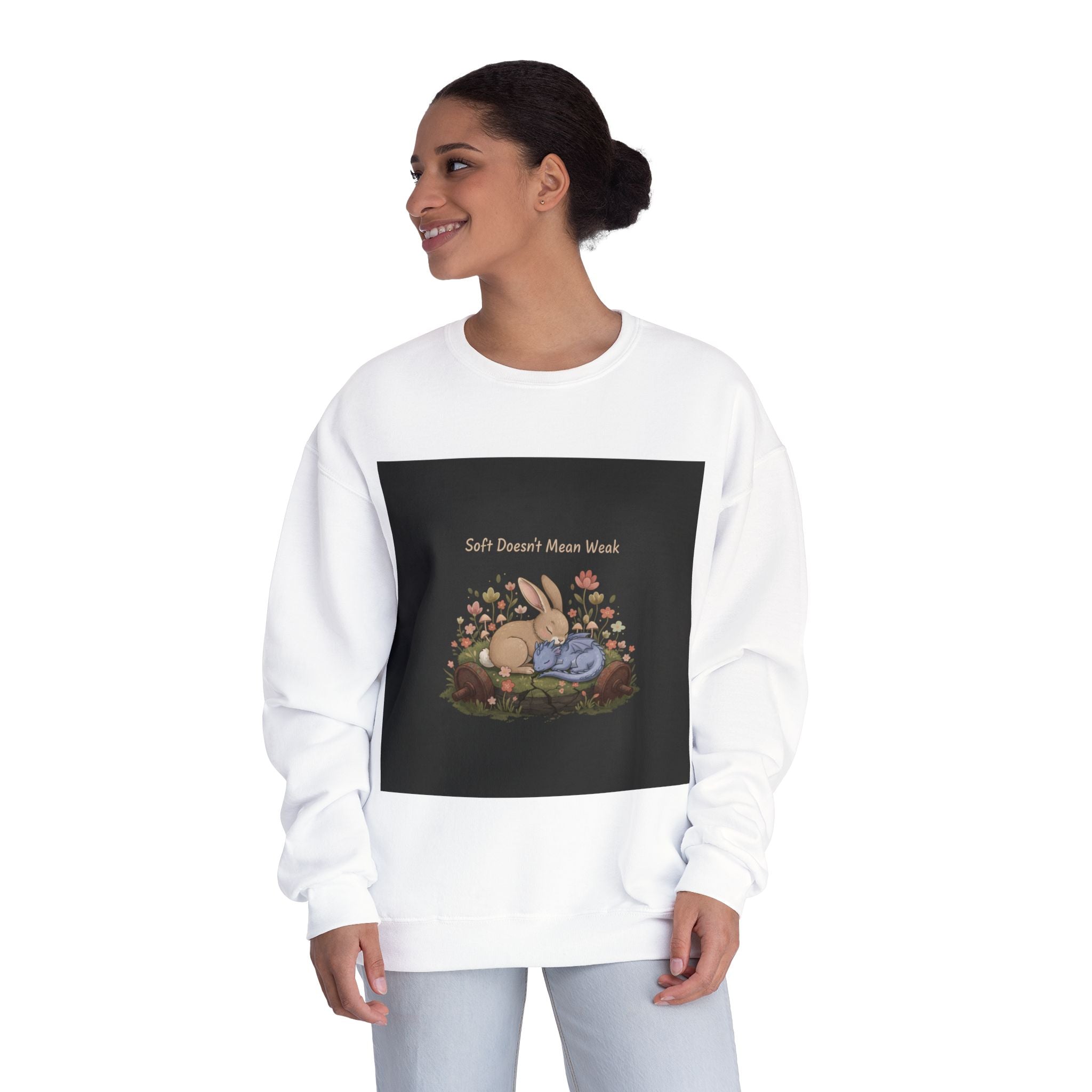Dragon Crewneck Sweatshirt – Soft Doesnt Mean Weak