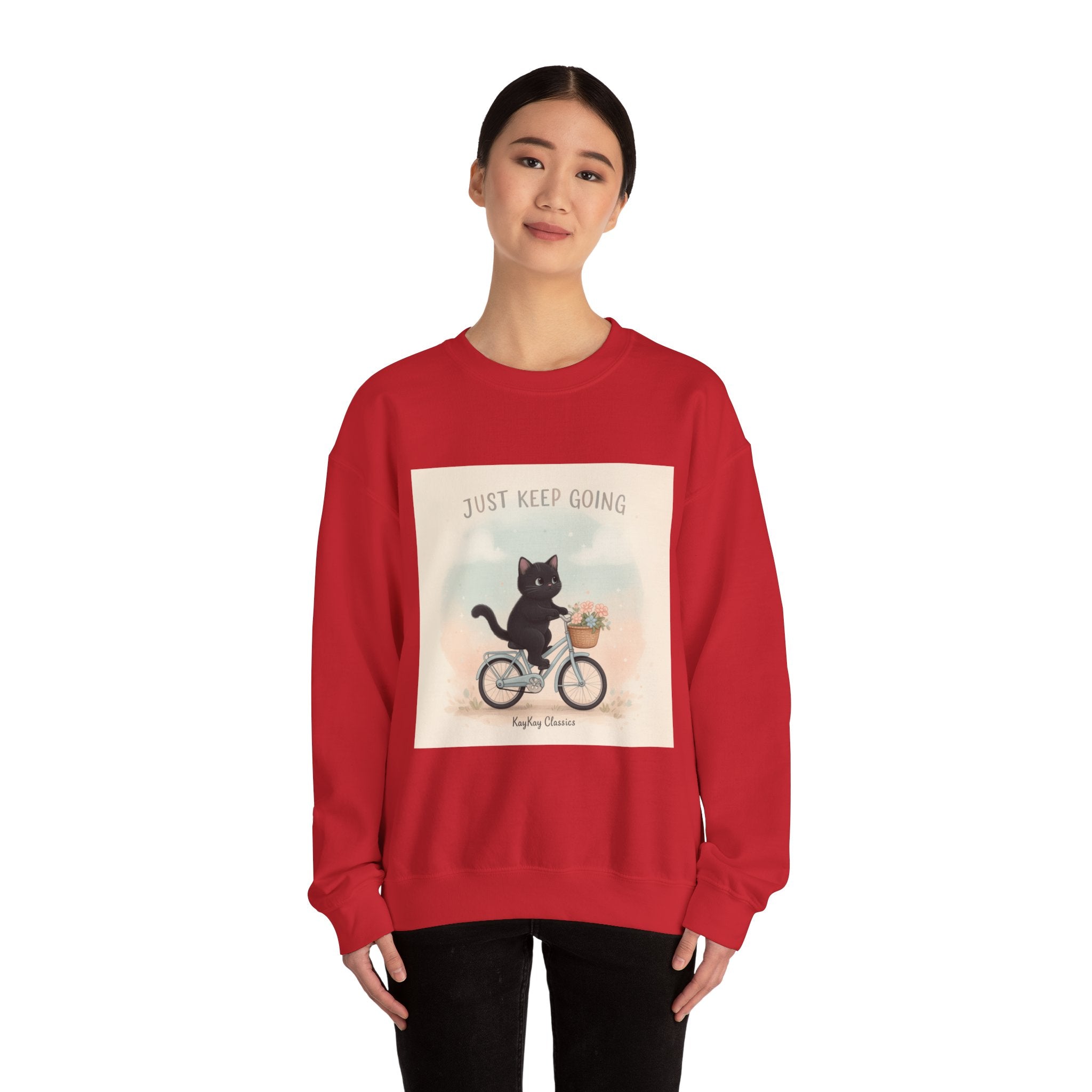 "Design" Black Cat Crewneck | College Girl Gift | Fashion | KayKay Classics