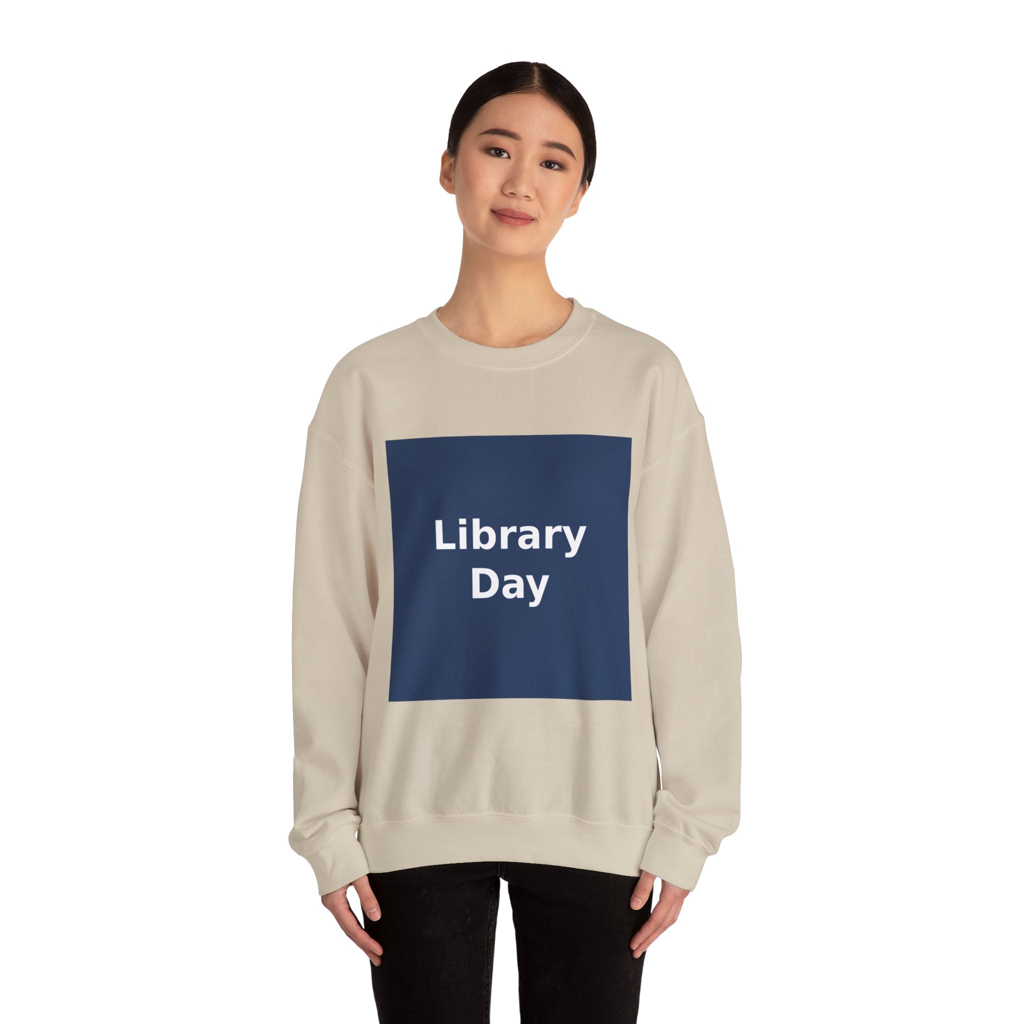 "Library Day" Black Cat Crewneck | College Girl Gift | Fashion | KayKay Classics