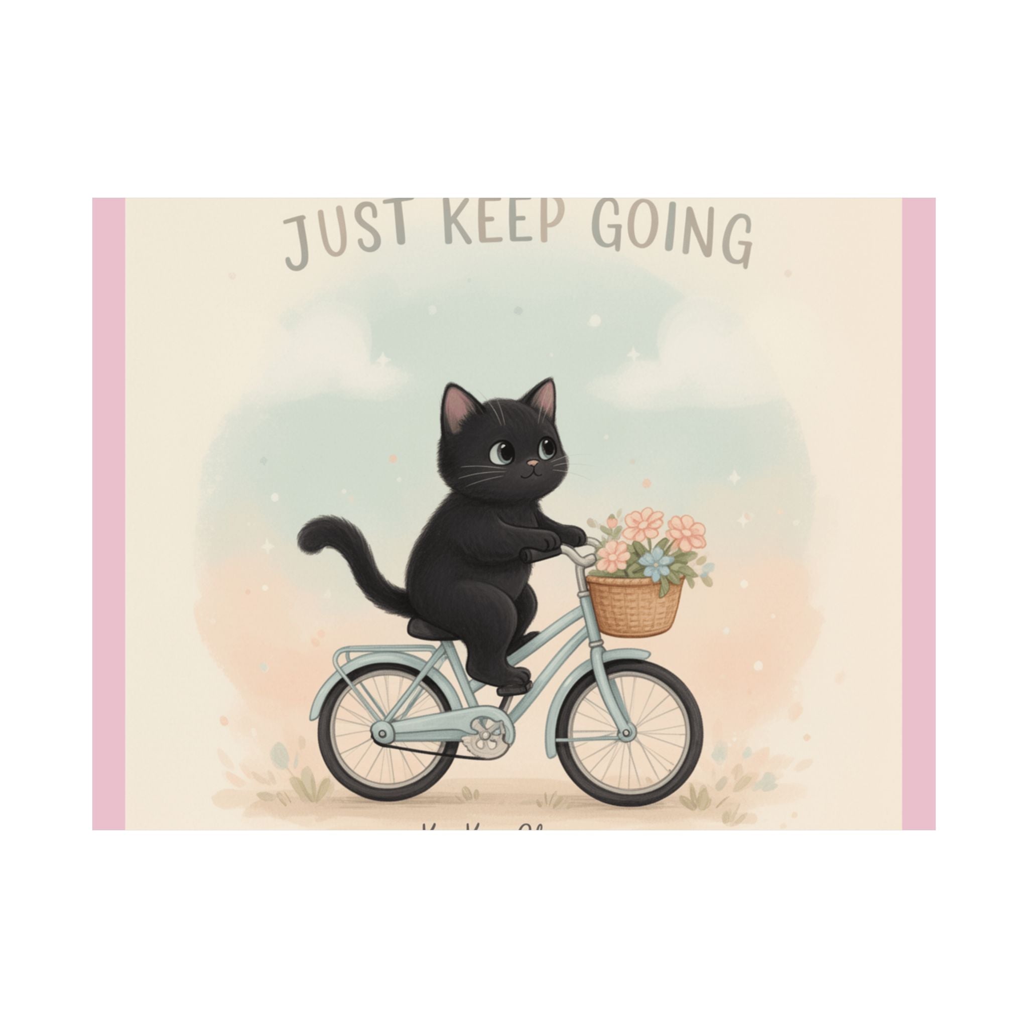 "Design" Black Cat Poster | College Girl Gift | Fashion | KayKay Classics