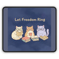 Cats With Glasses Mouse Pad – Let Freedom Ring