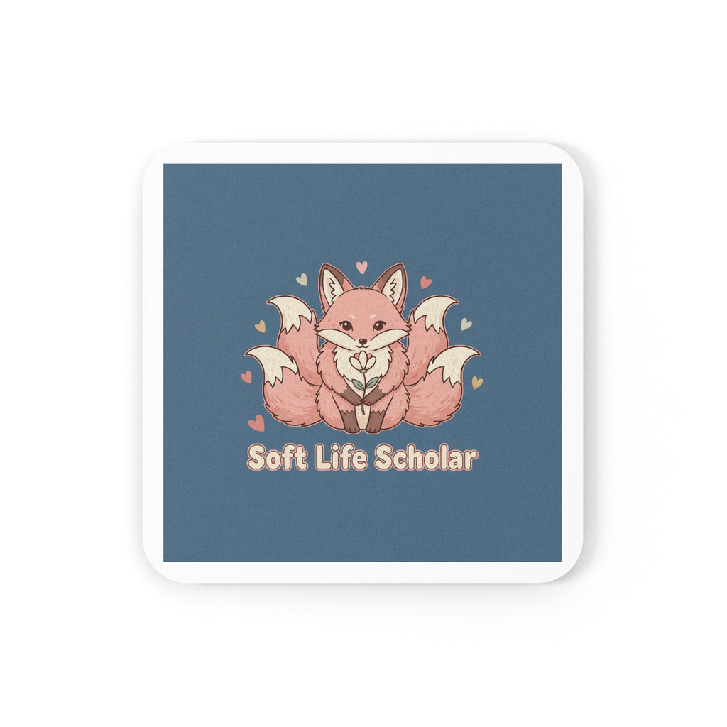 Kitsune Cork Coaster – Soft Life Scholar