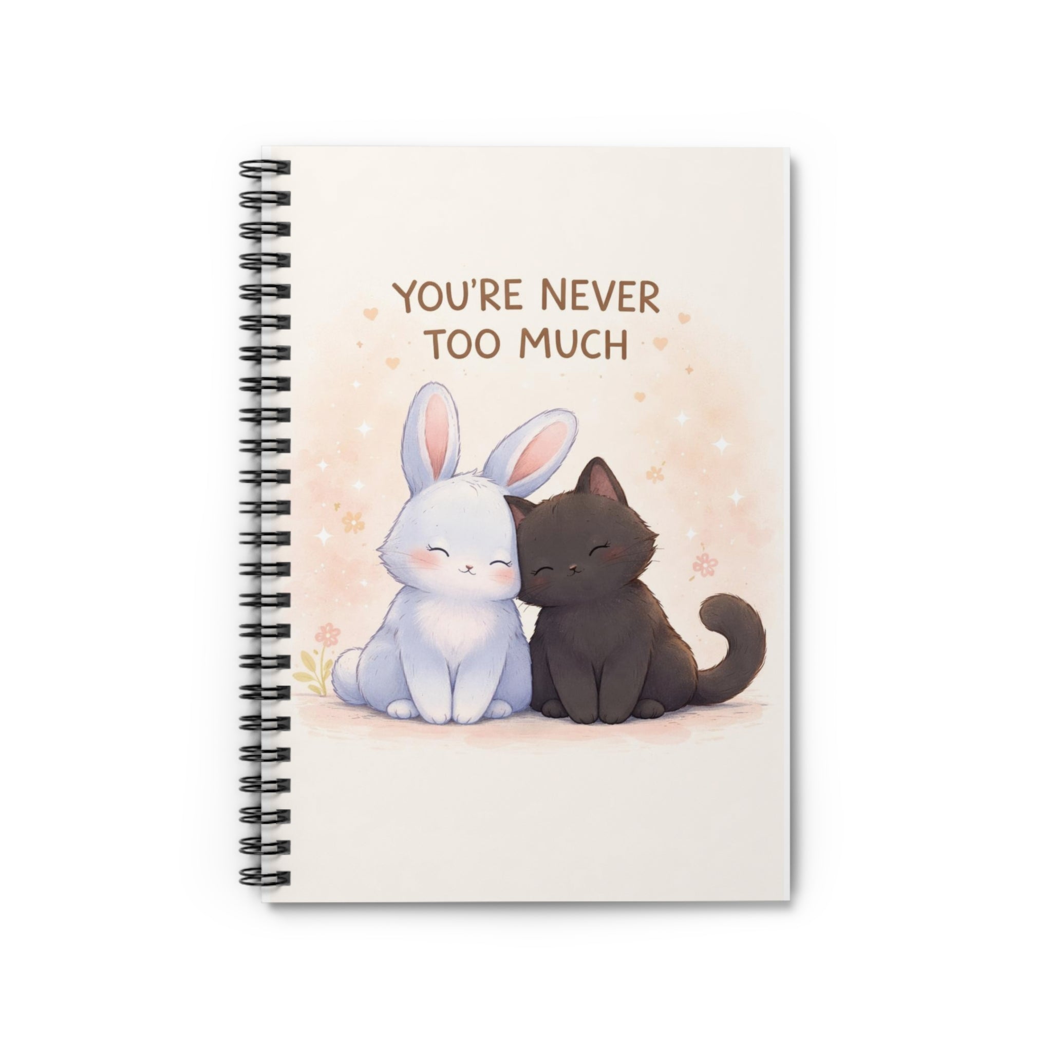 Rabbit, cat Spiral Notebook