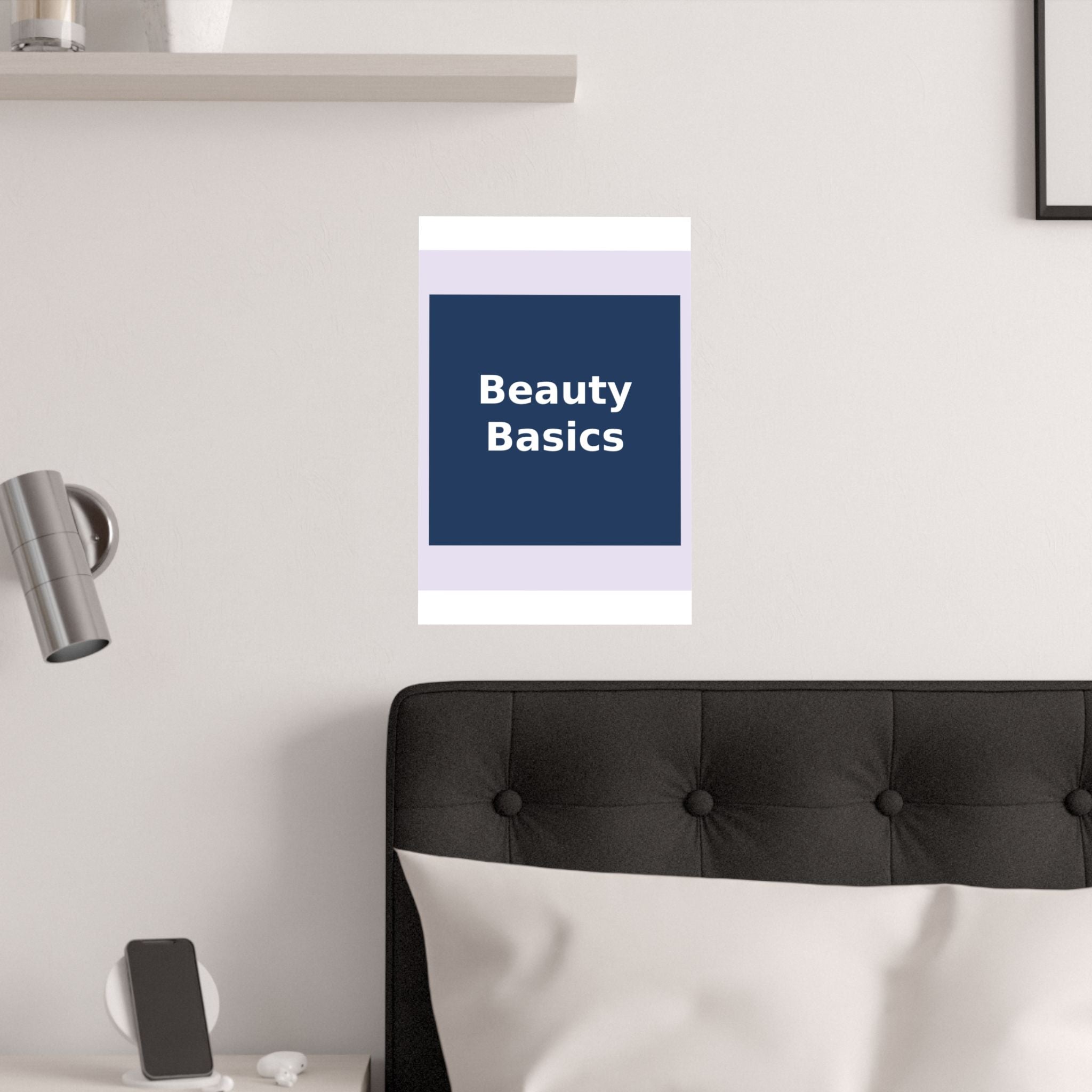 "Beauty Basics" Black Cat Poster | College Girl Gift | Fashion | KayKay Classics