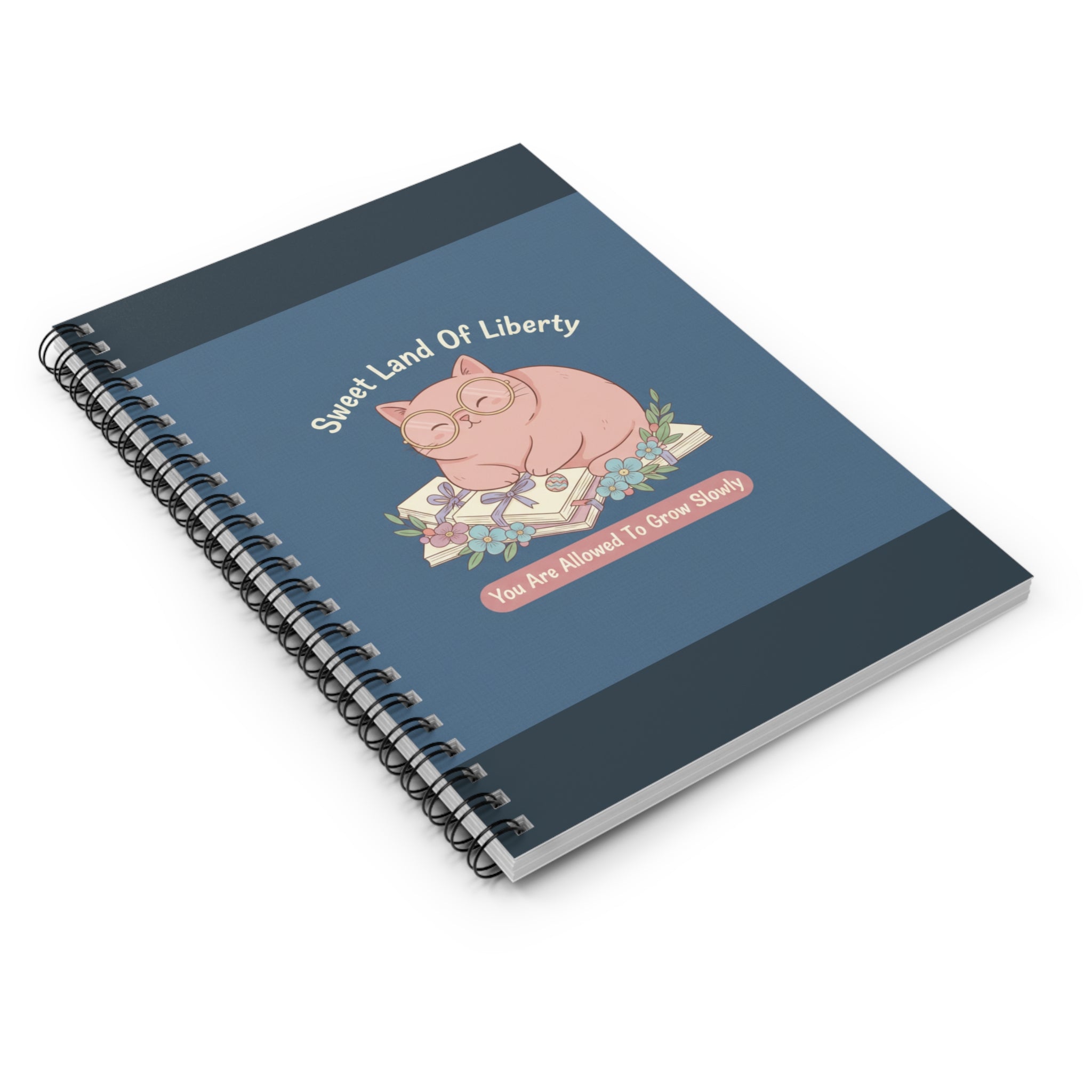 Cat Spiral Notebook – Sweet Land of Liberty
