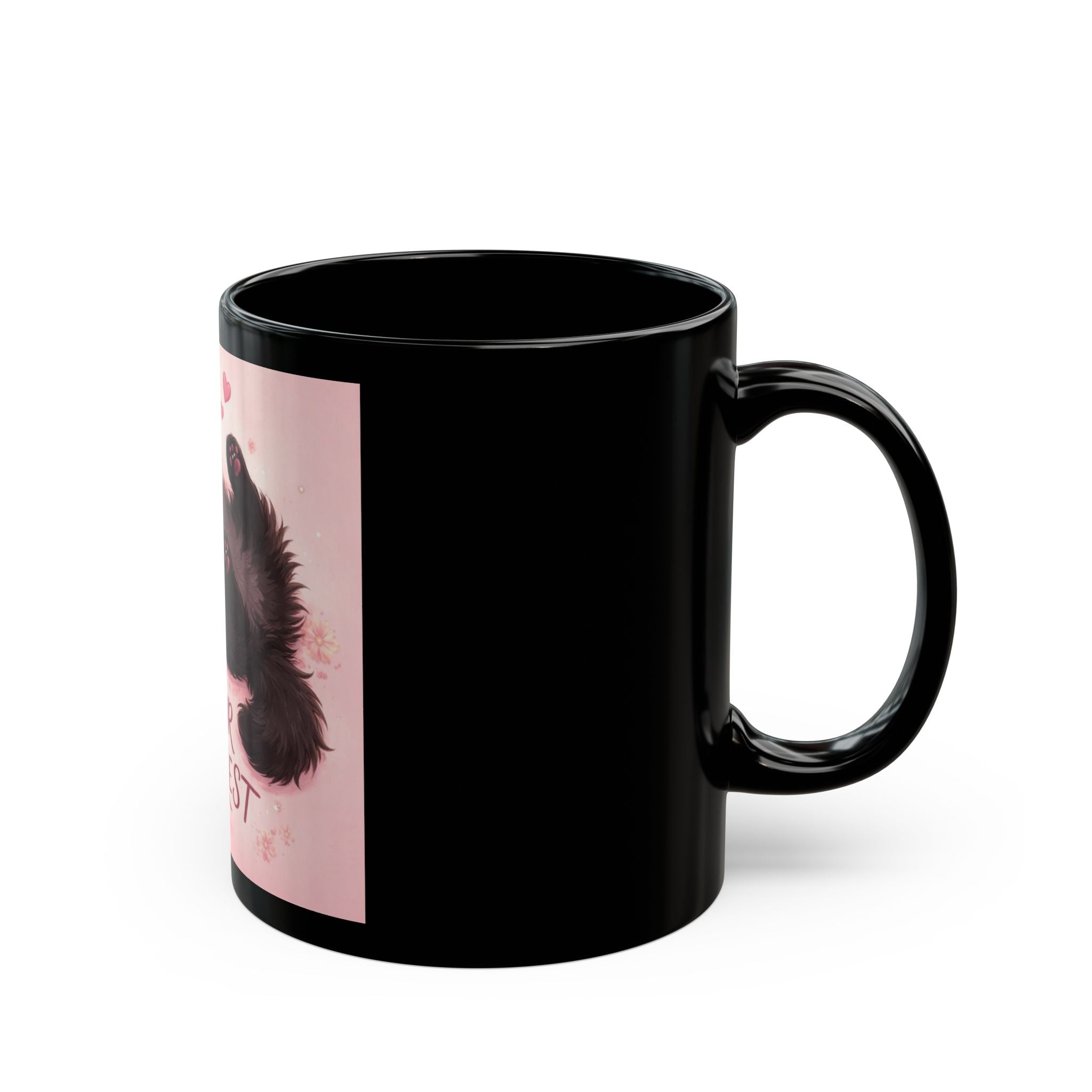 LET YOUR HEART REST Cat Black Mug 11oz