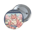 Kitsune Pin Button – Daughters of Liberty