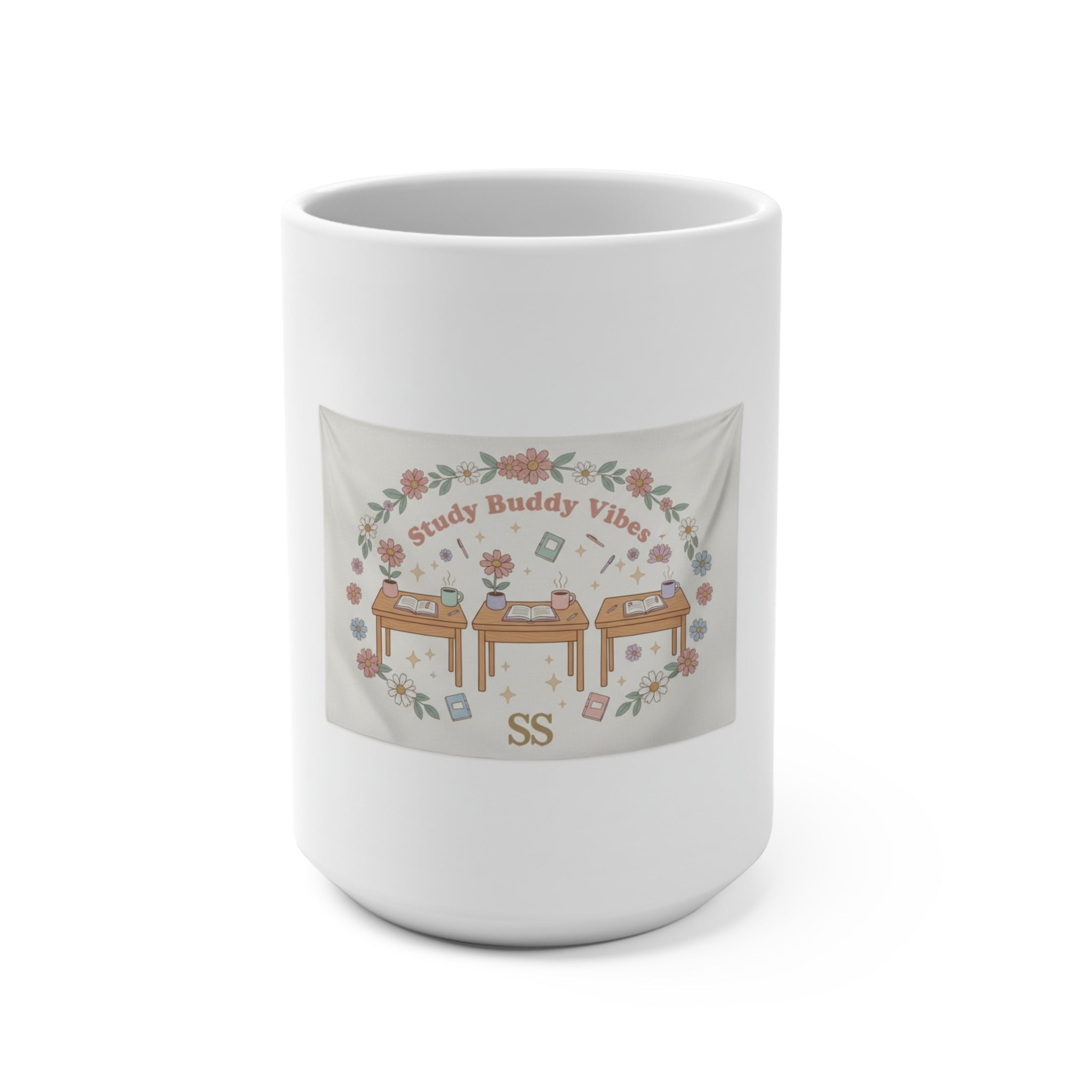 Study Buddy Vibes Mug 15oz