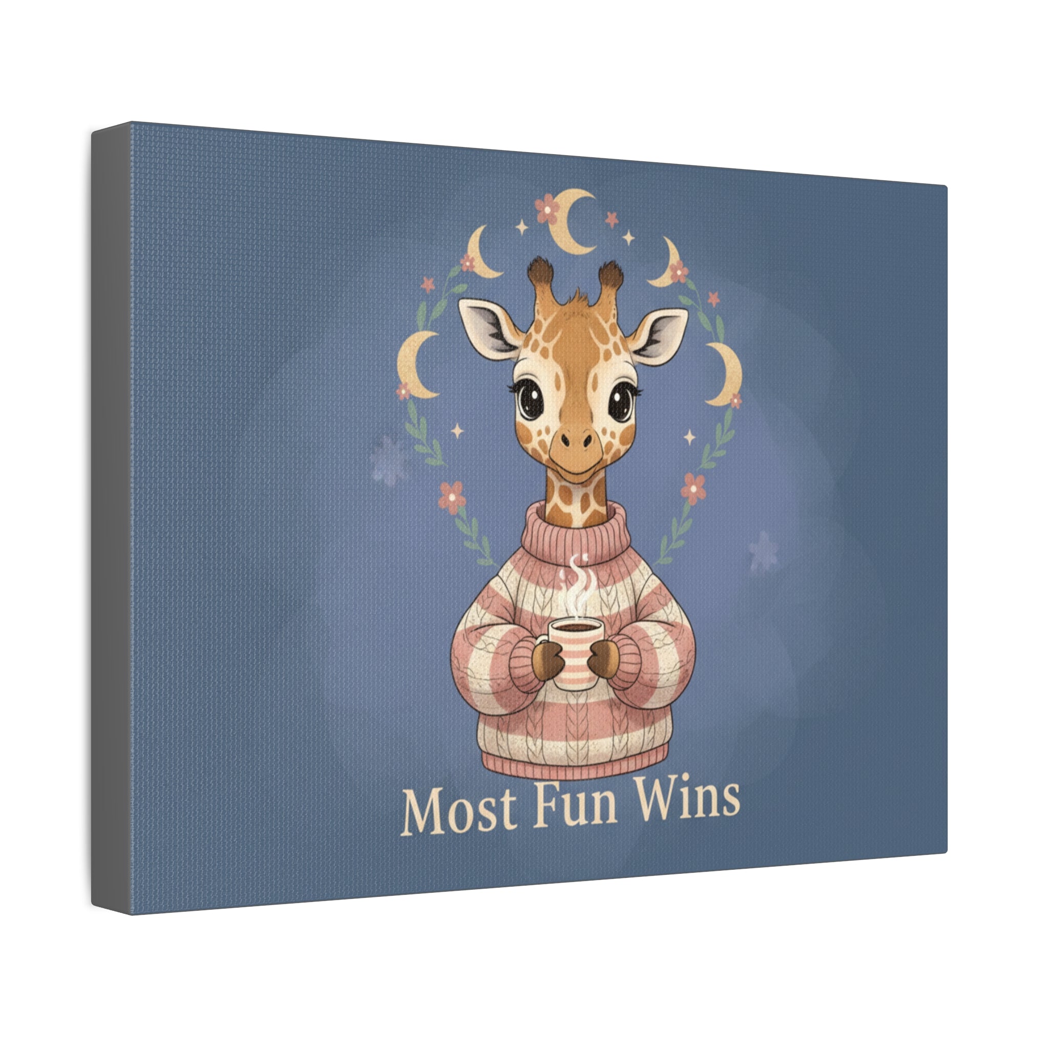 Giraffe Canvas Print – Most Fun Wins
