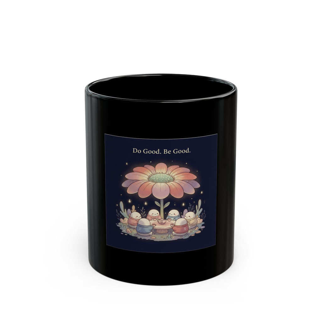 Tiny Chibi Creatures Black Mug 11oz – Do Good Be Good