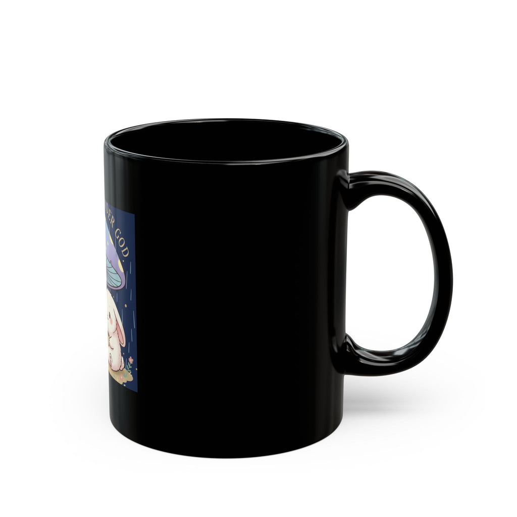 Two Cute Bunnies Black Mug 11oz – One Nation Under God