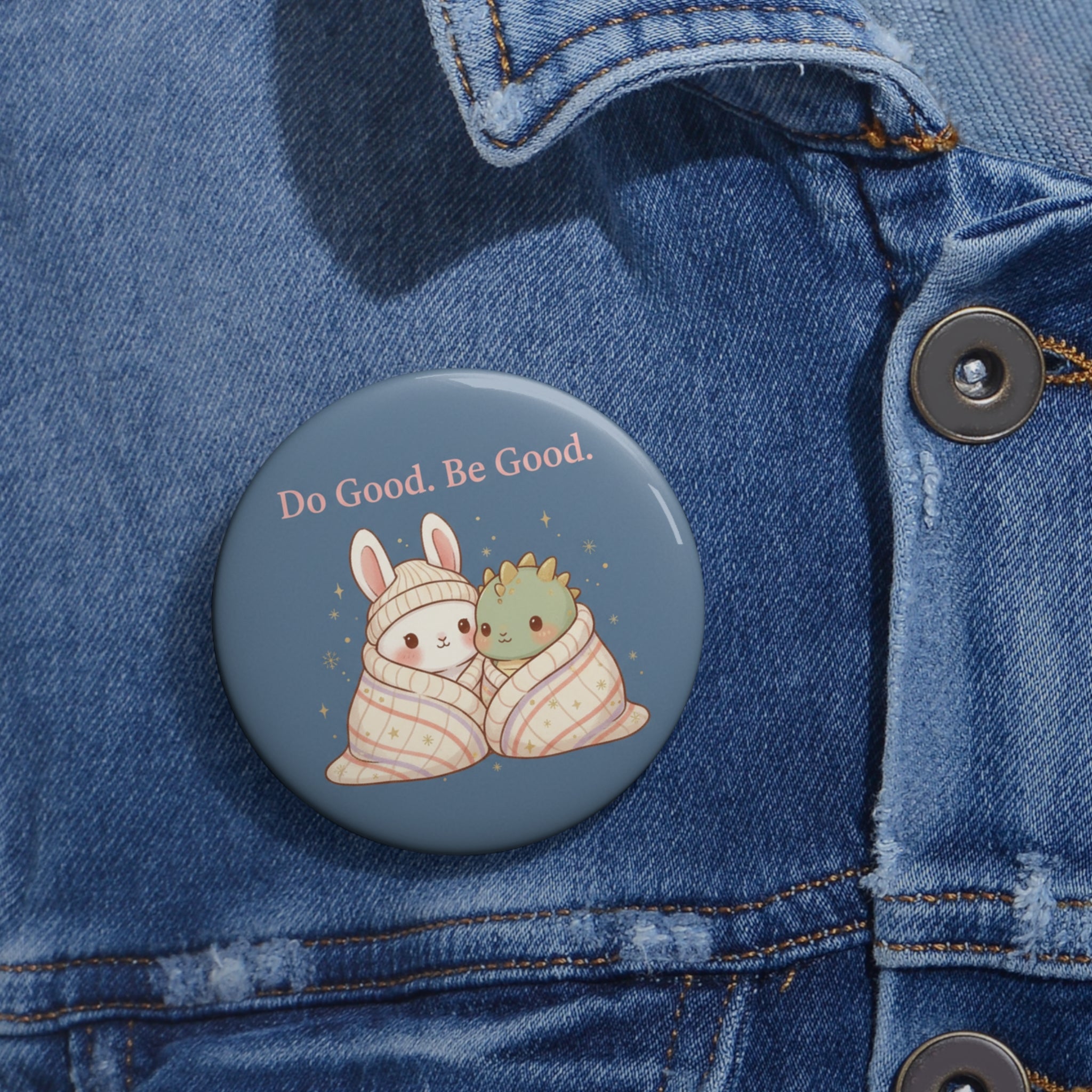 Bunny Pin Button – Do Good. Be Good