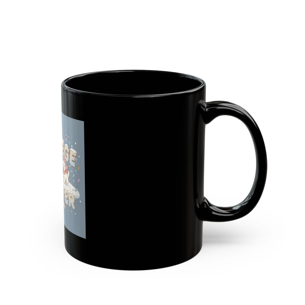 COLLEGE WINTER Dog Black Mug 11oz