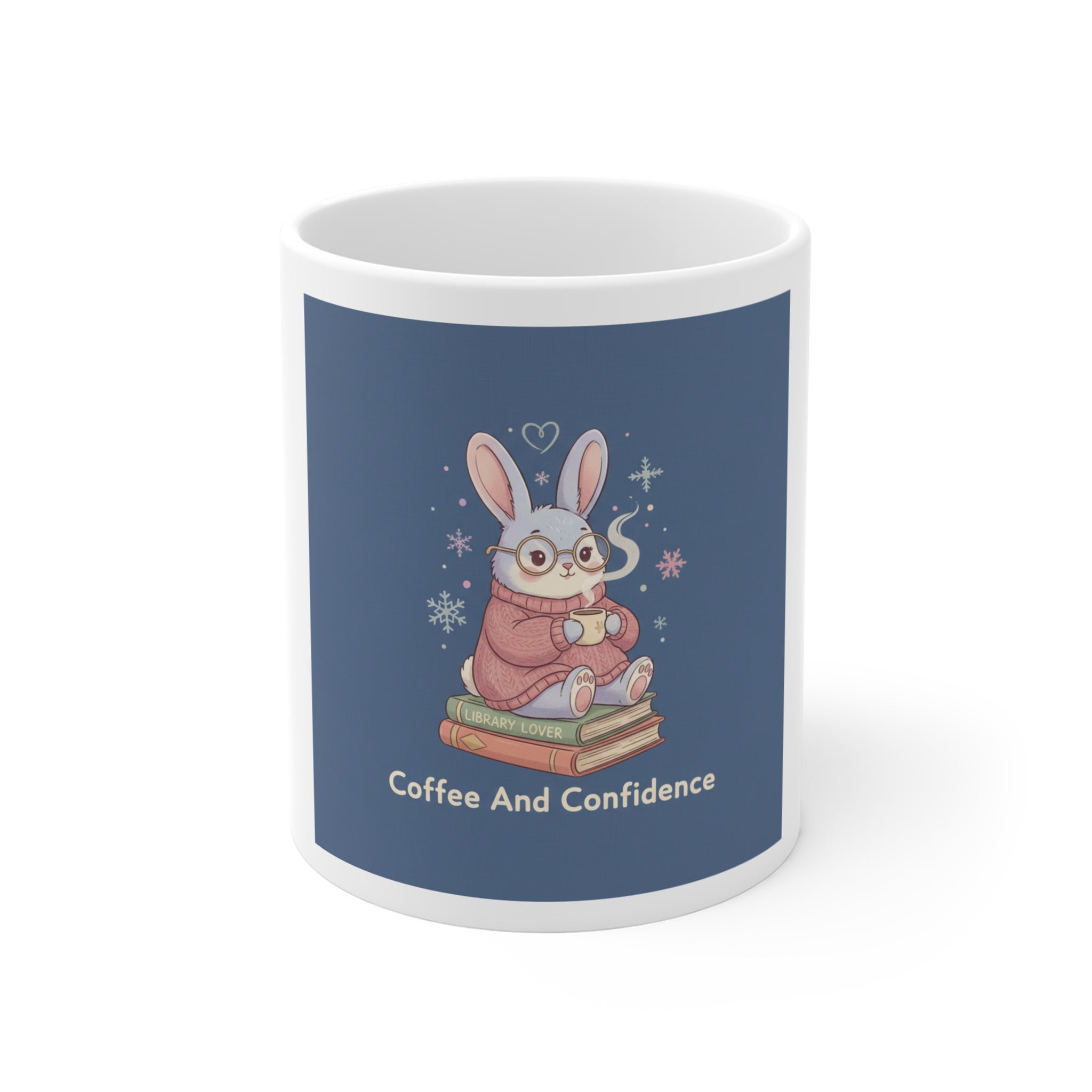 Bunny Mug 11oz – Coffee and Confidence