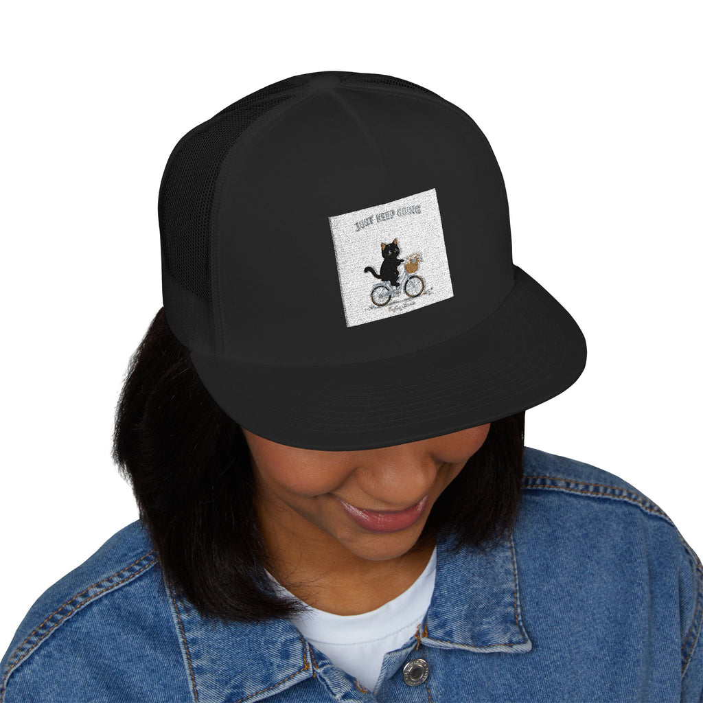 "Design" Black Cat Trucker Cap | College Girl Gift | Fashion | KayKay Classics