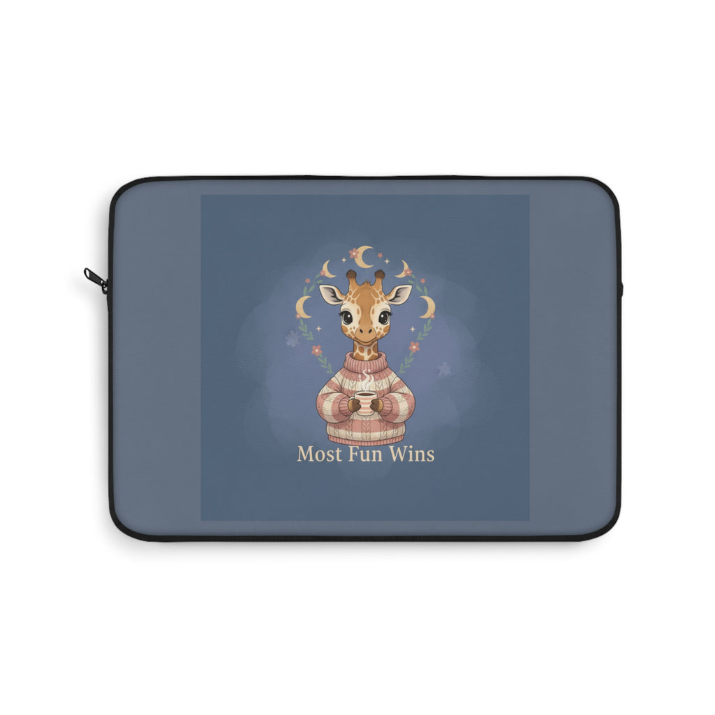 Giraffe Laptop Sleeve – Most Fun Wins