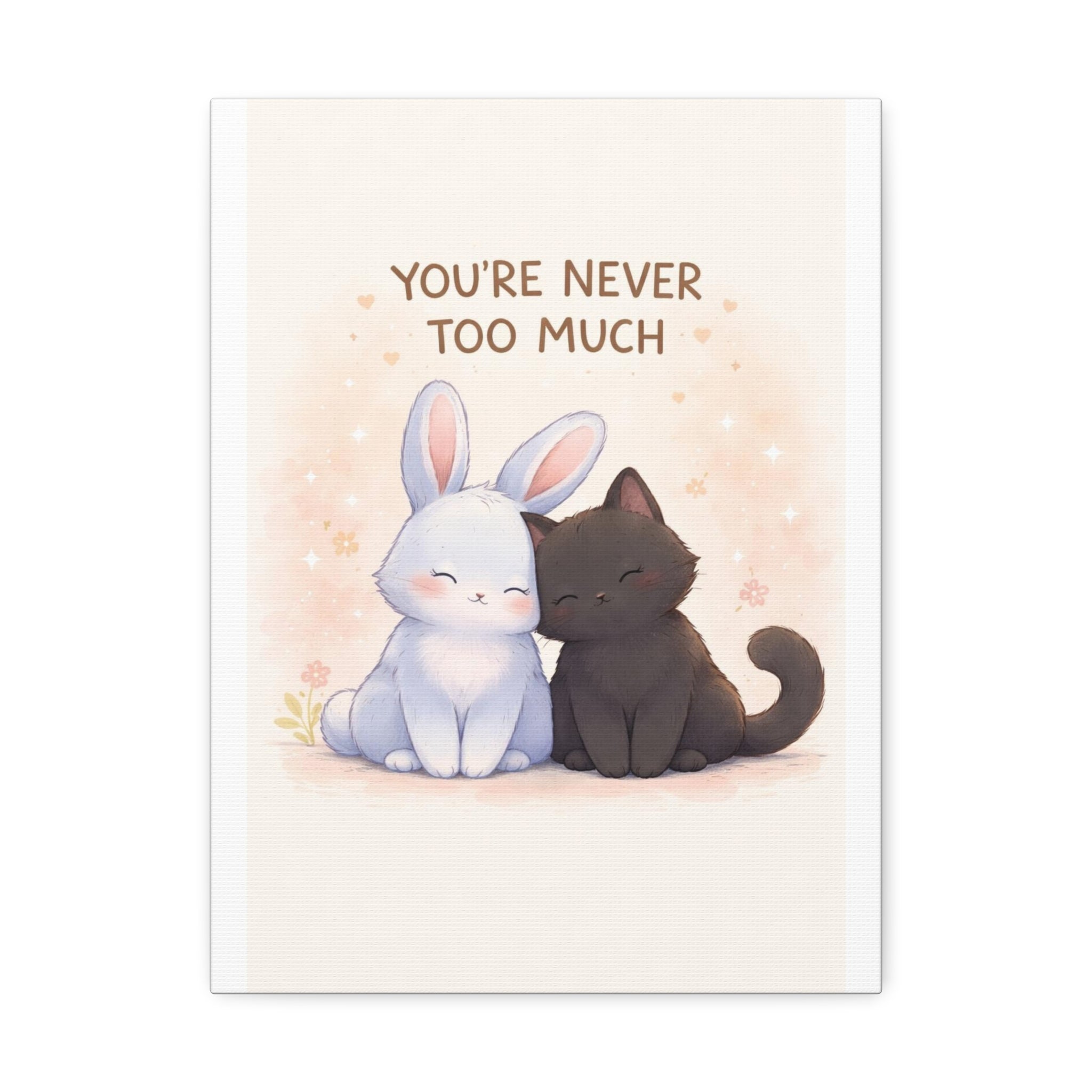 Rabbit, cat Canvas
