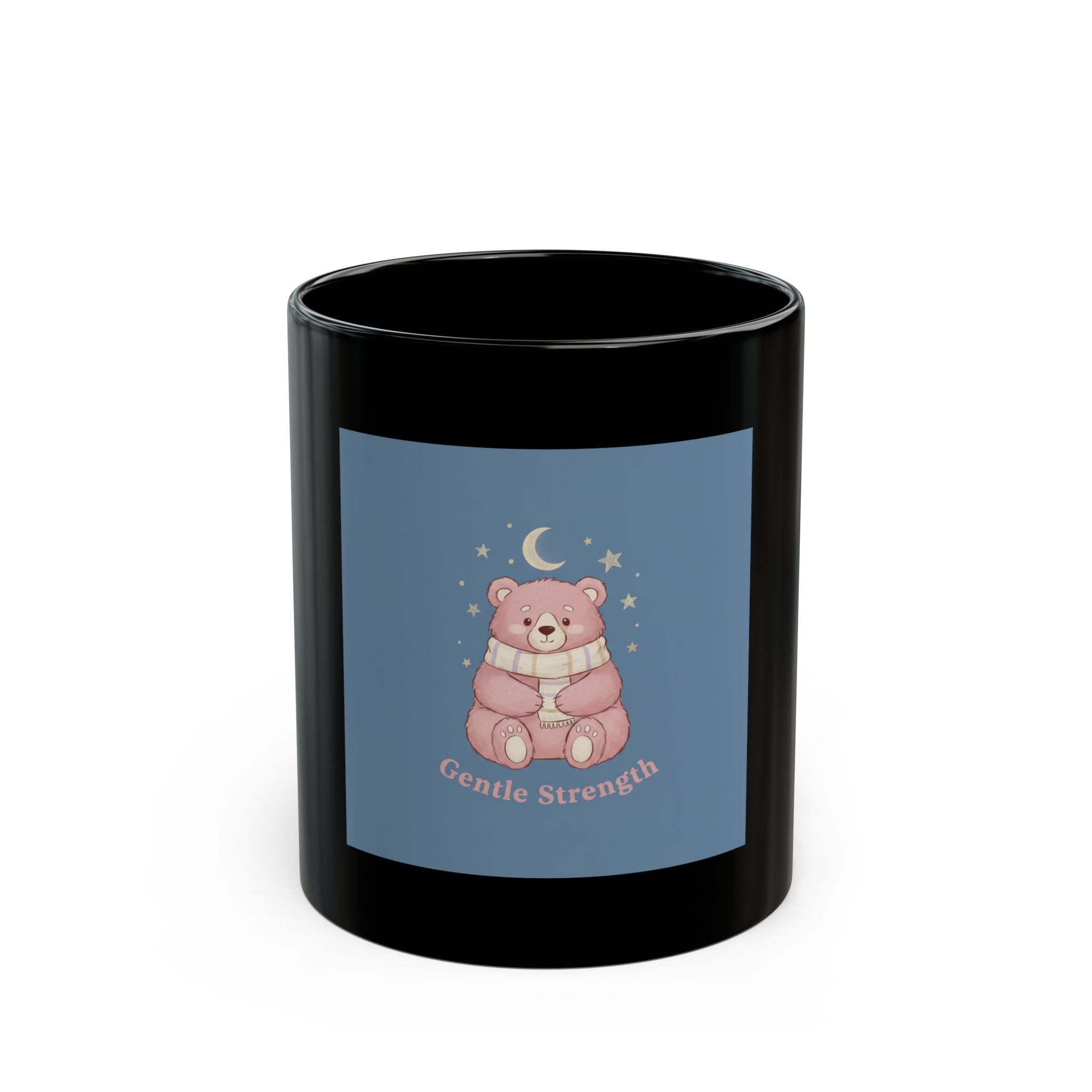 Bear Black Mug 11oz – Gentle Strength