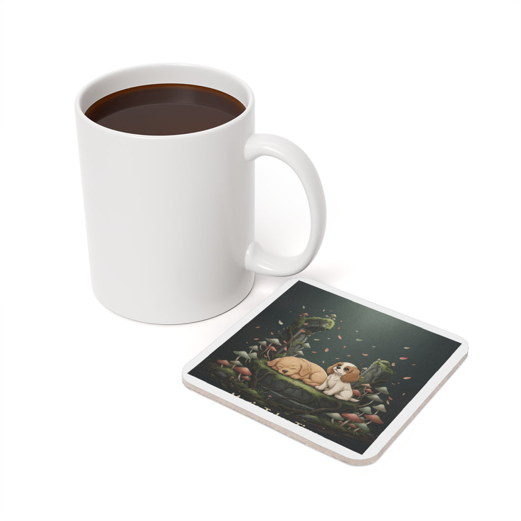 Puppies Cork Coaster – Magic Takes Time
