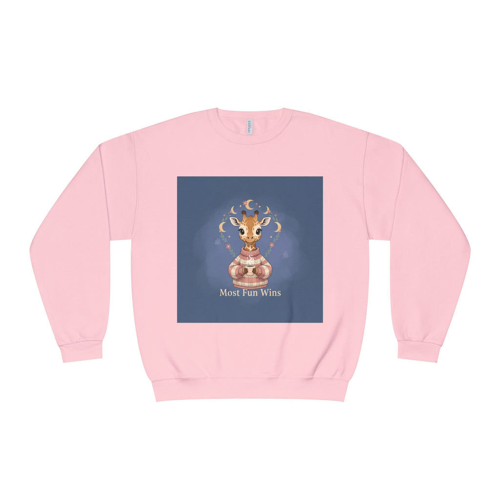 Giraffe Crewneck Sweatshirt – Most Fun Wins