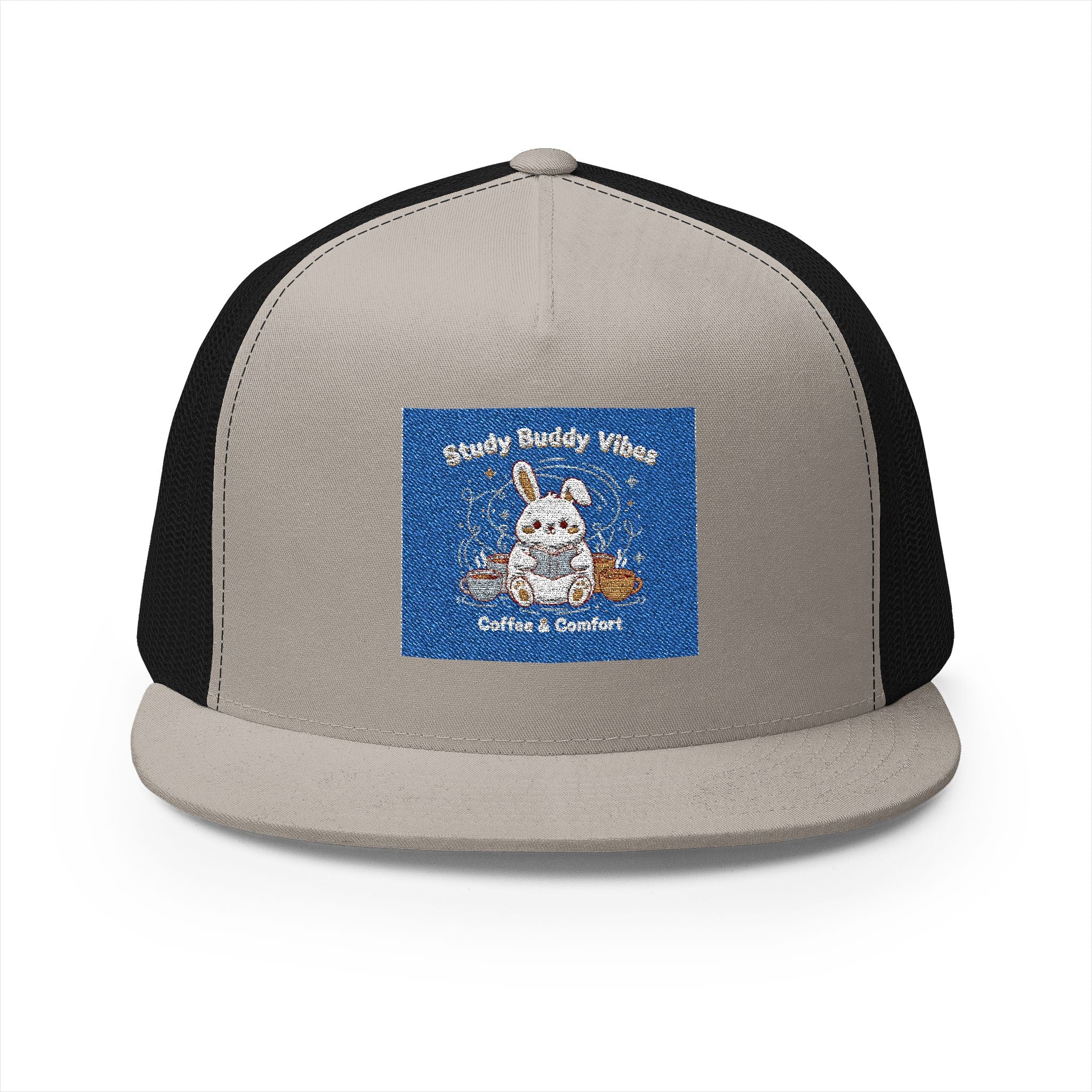 Bunny Trucker Cap – Study Buddy Vibes Coffee Comfort