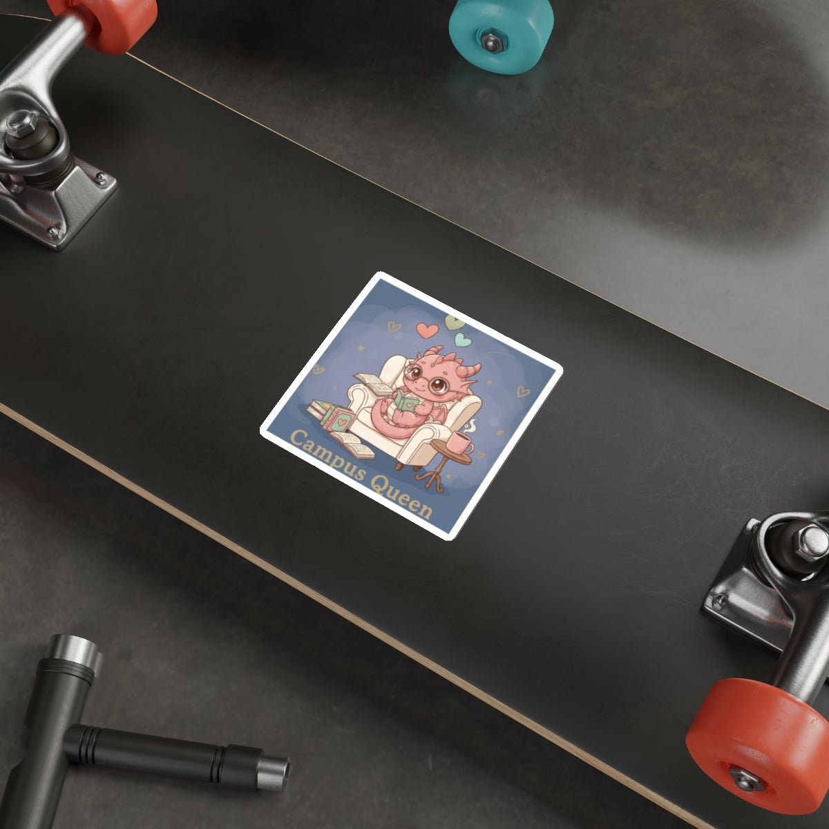 Dragon Die-Cut Sticker – Campus Queen