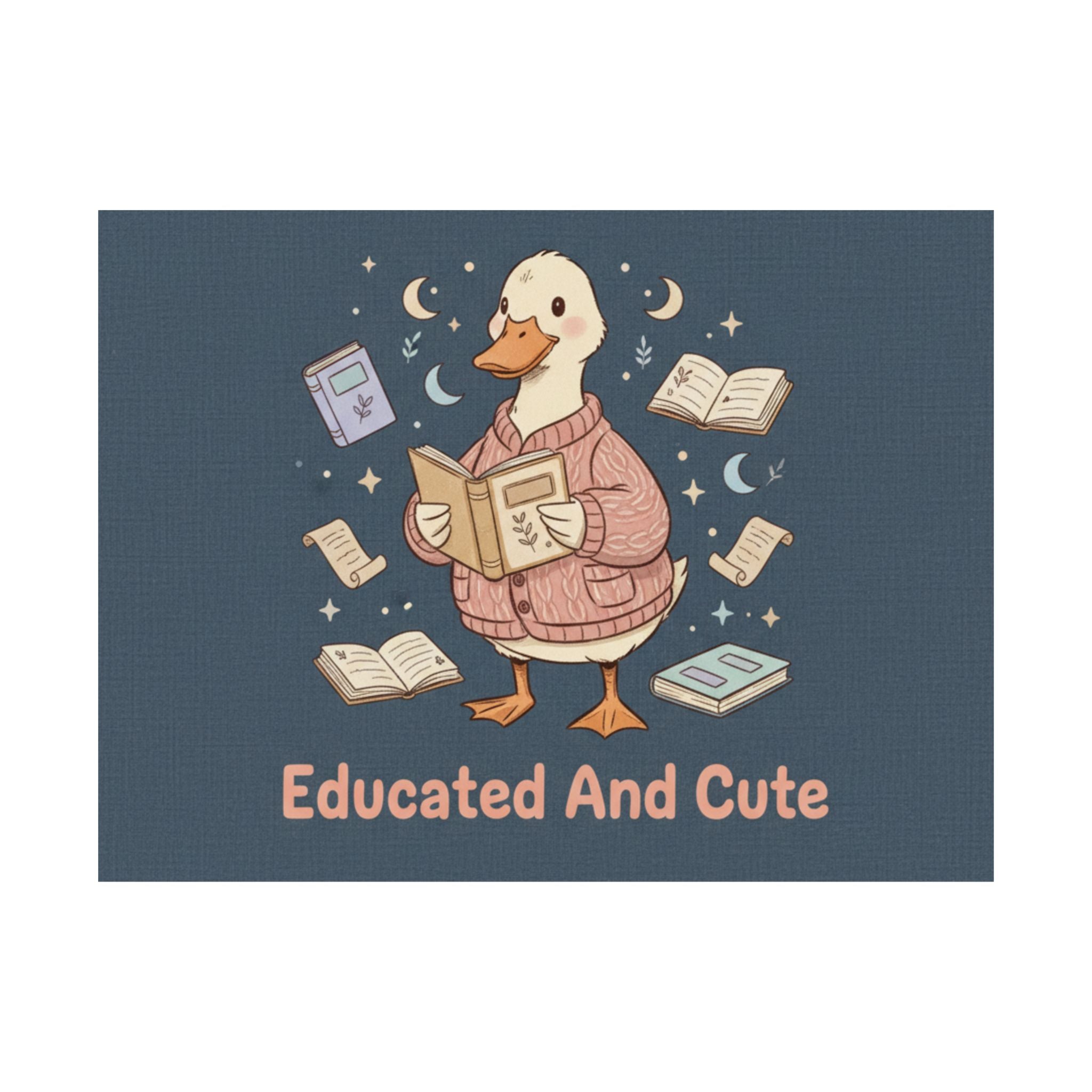educated and cute Poster
