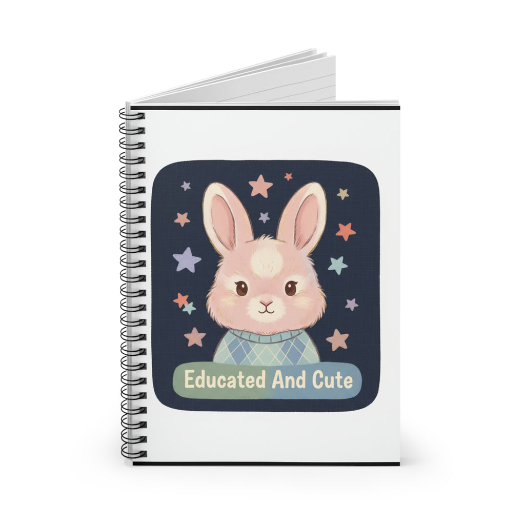 Educated and Cute Spiral Notebook