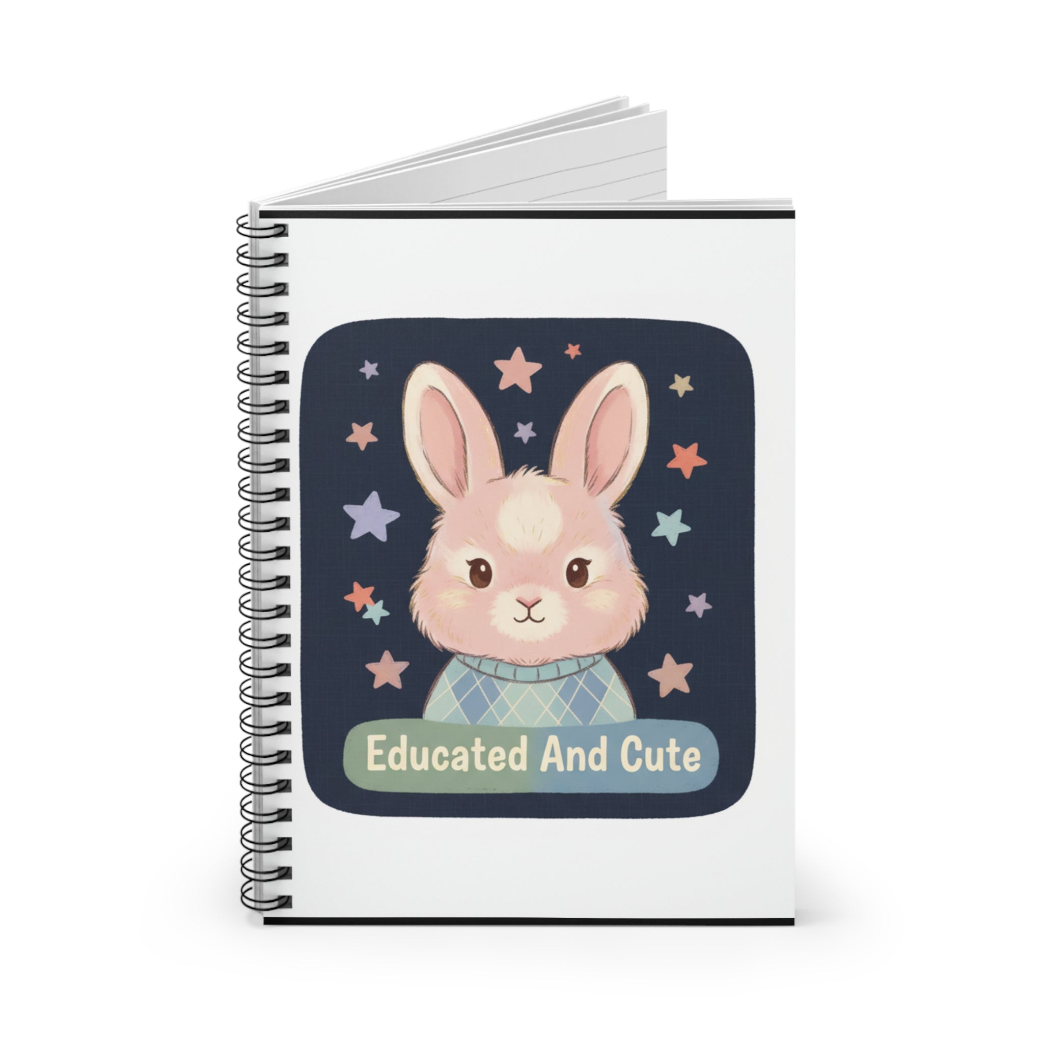 Educated and Cute Spiral Notebook