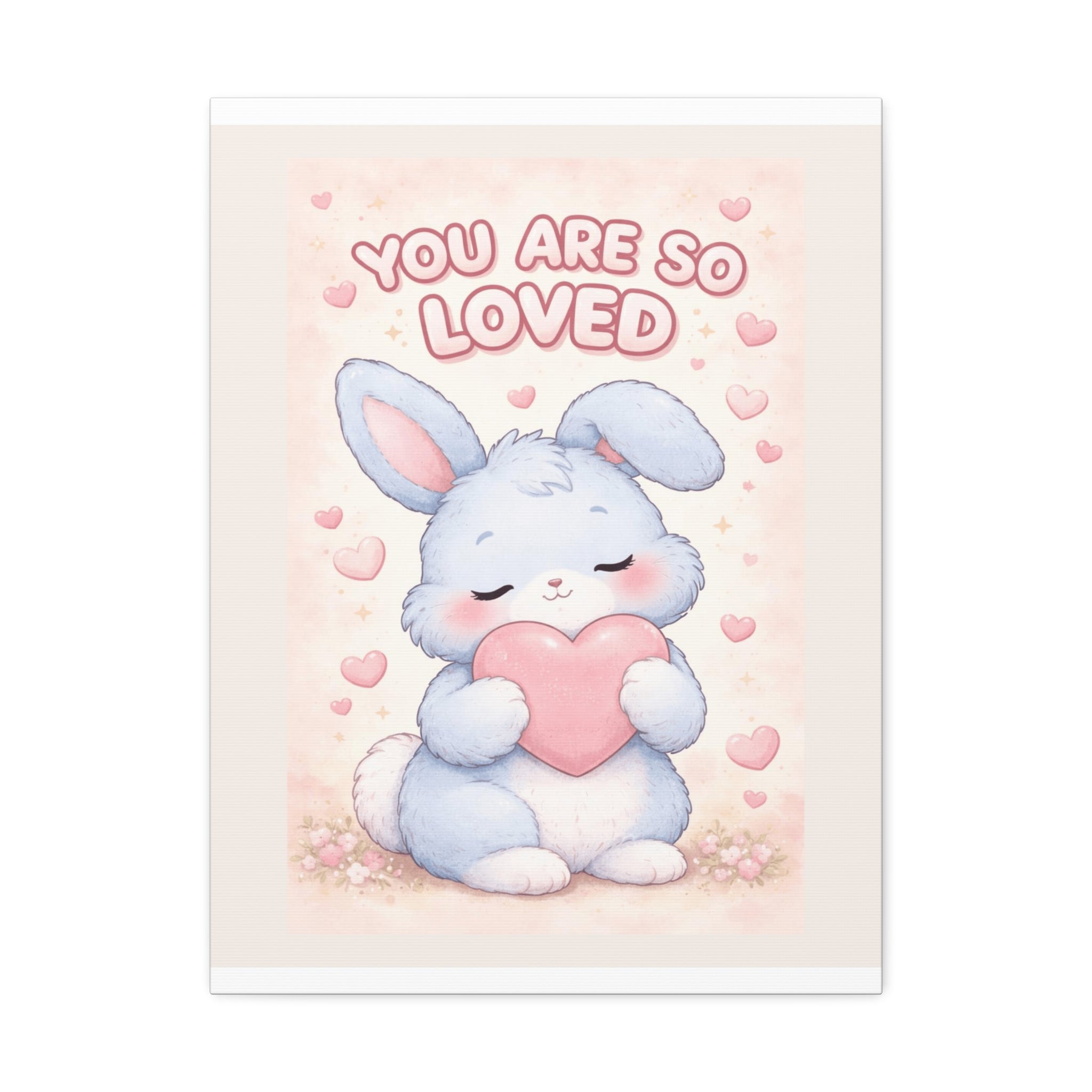 "YOU ARE SO LOVED" Black Cat Canvas | College Girl Gift | Fashion | KayKay Classics
