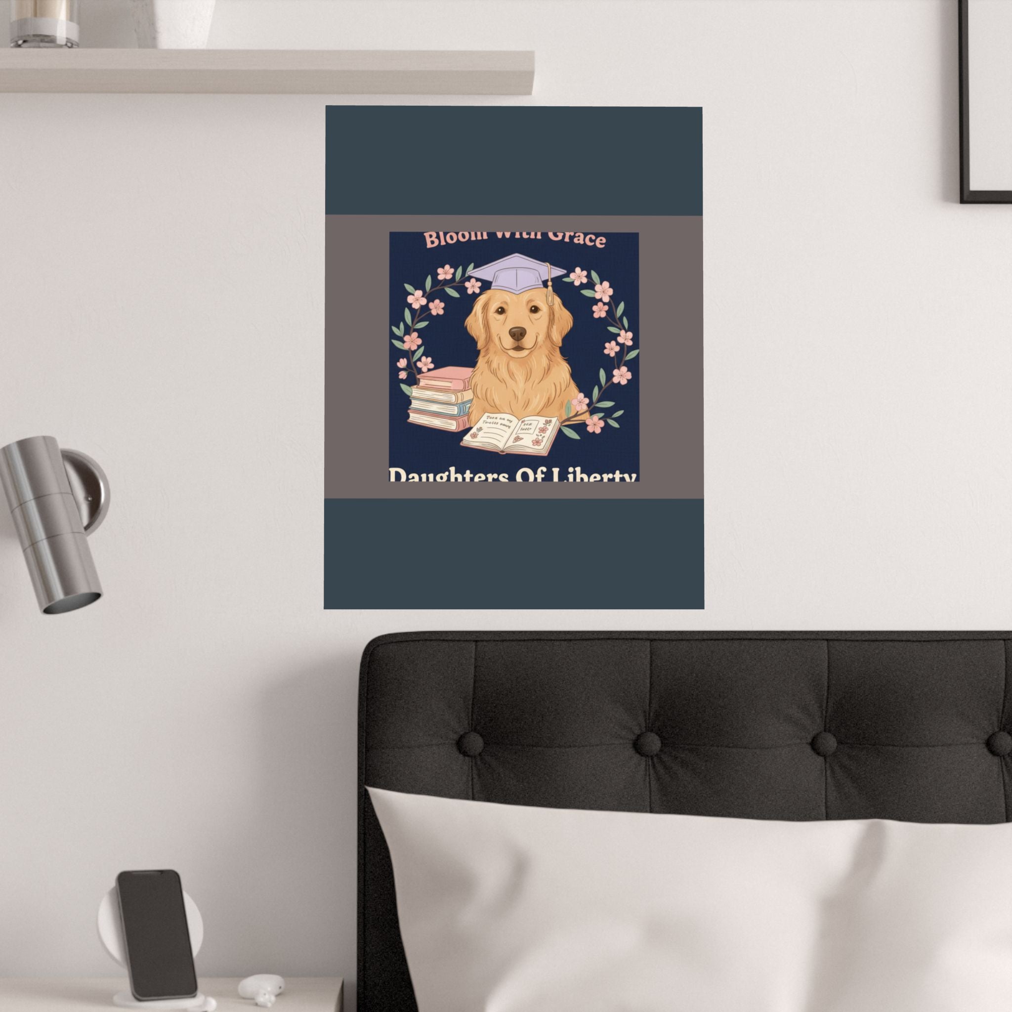 Golden Retriever Poster – Bloom With Grace