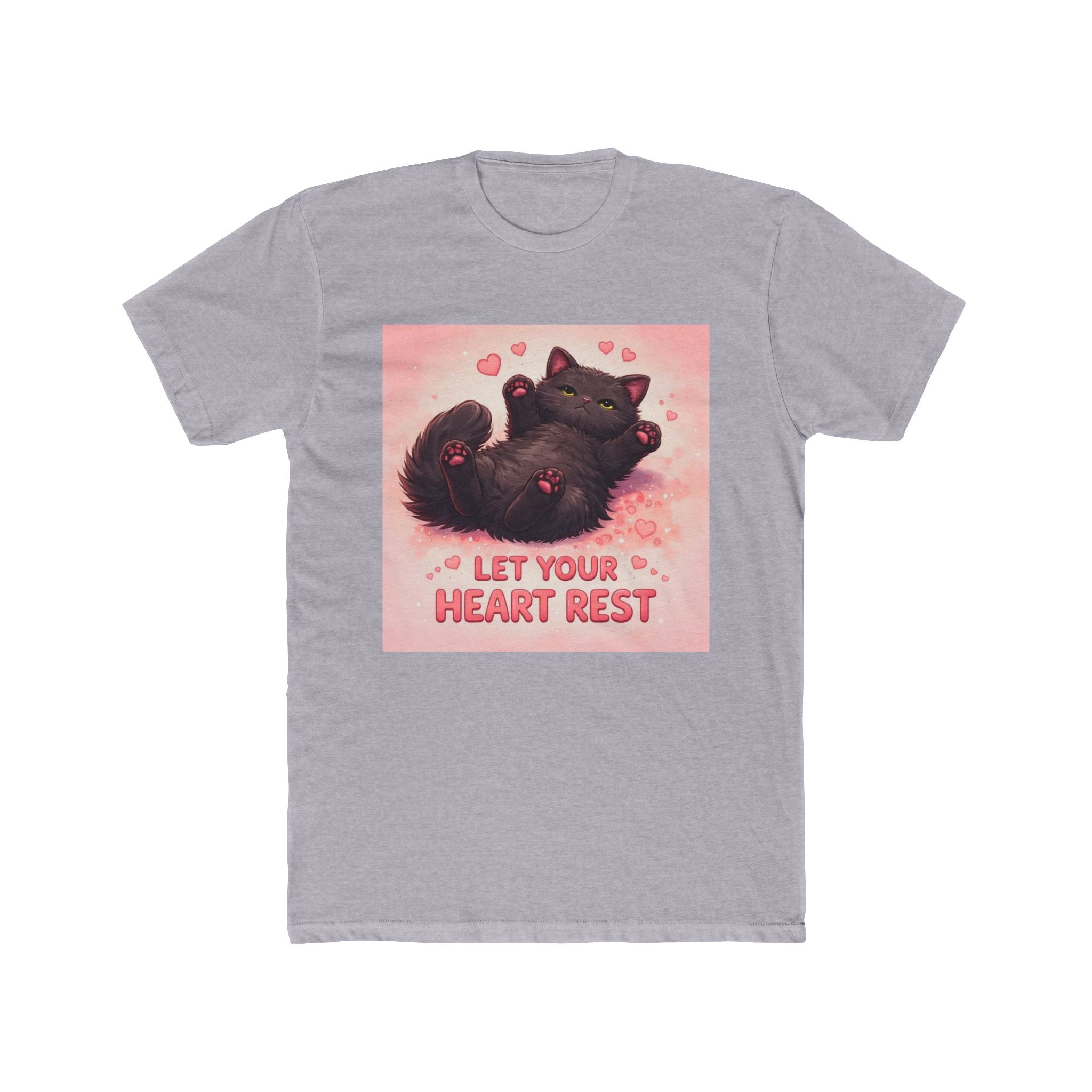 LET YOUR HEART REST Cat Unisex Tee