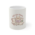 Soft Life Scholar Cat Mug 11oz