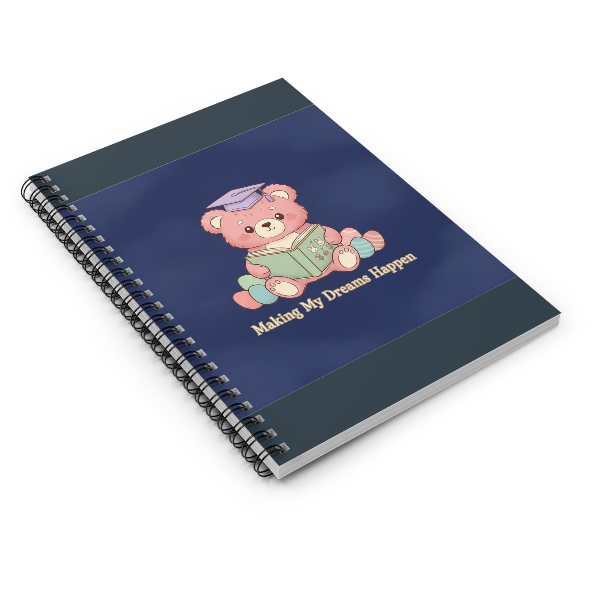 Bear Spiral Notebook – Making My Dreams Happen