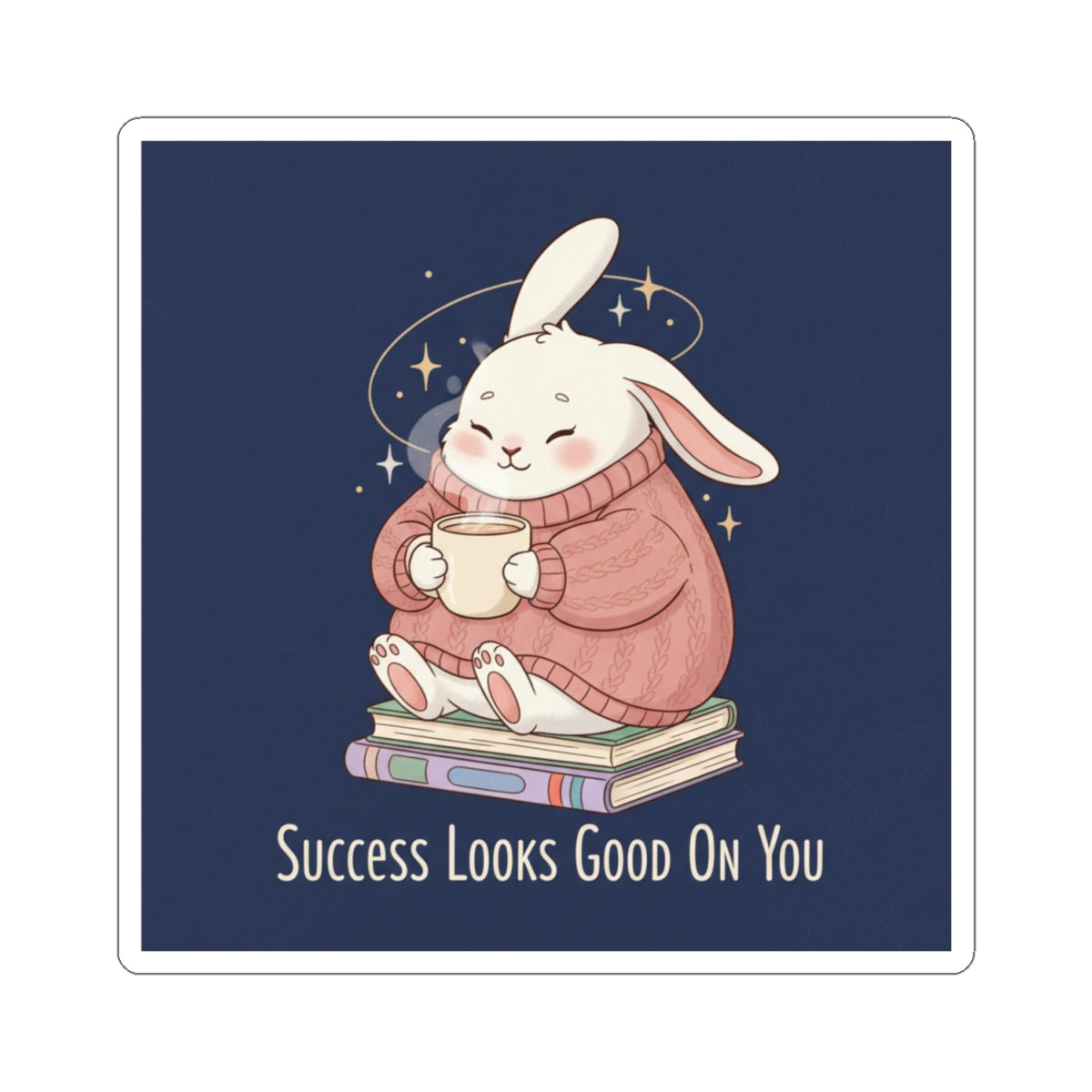 Rabbit Kiss-Cut Sticker – Success Looks Good on You