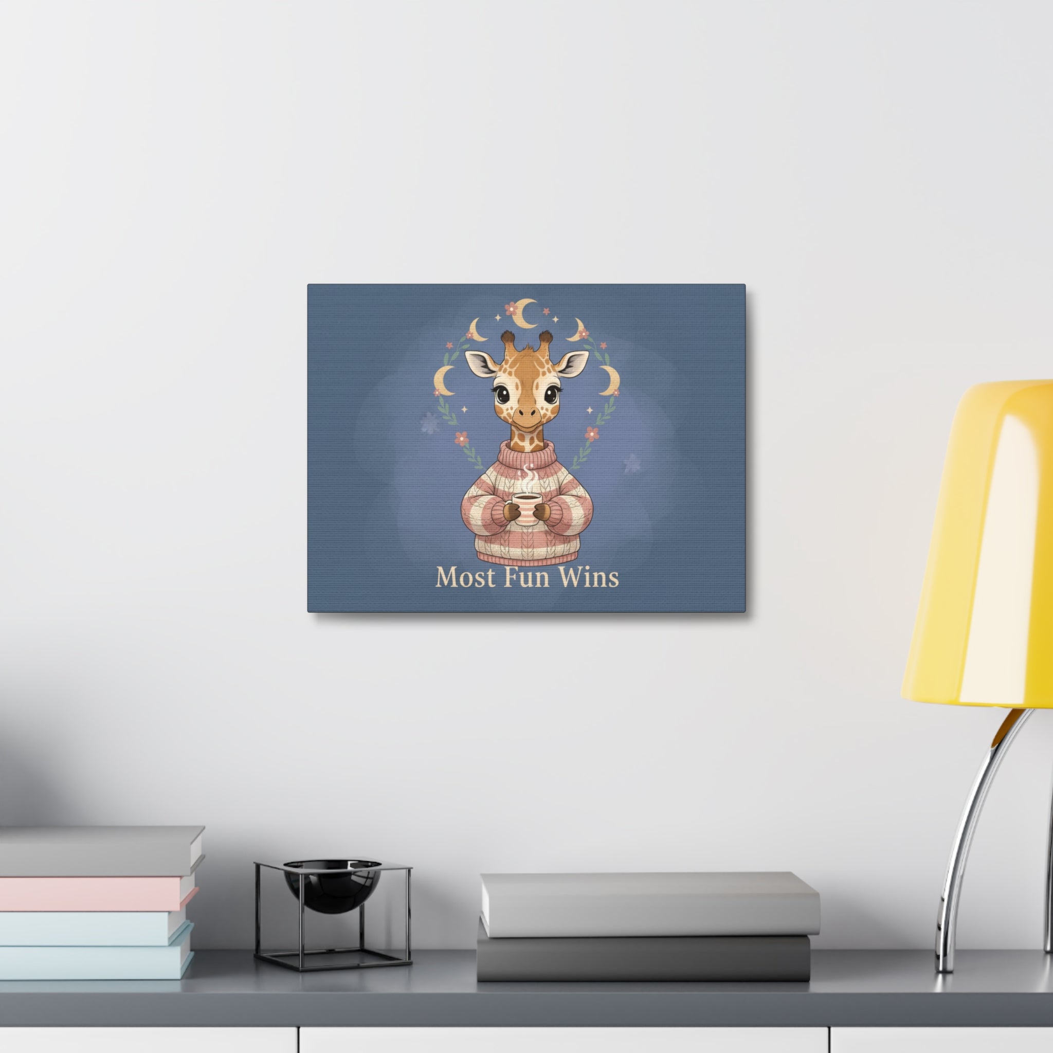 Giraffe Canvas Print – Most Fun Wins
