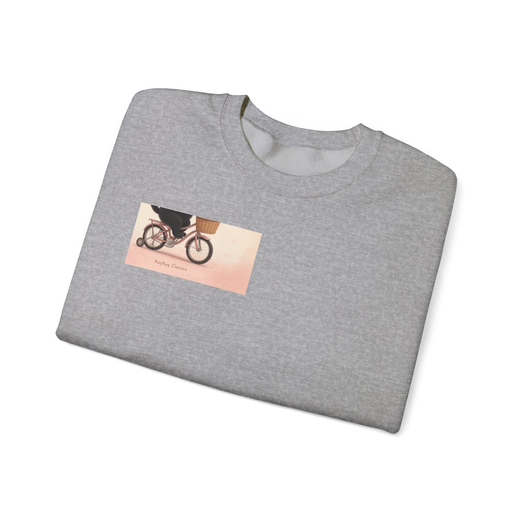 "Life Behind Bars" Black Cat Crewneck | College Girl Gift | Fashion | KayKay Classics