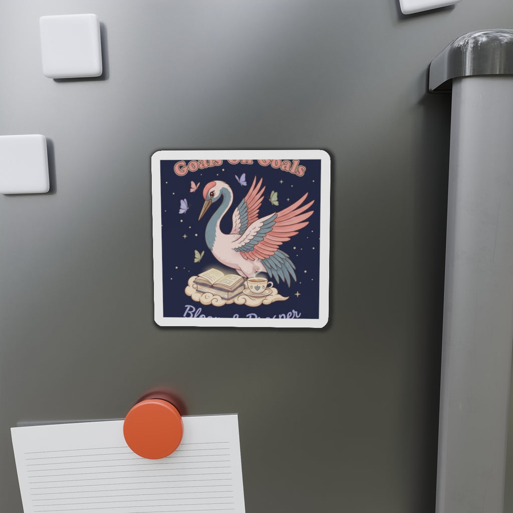 Crane Die-Cut Magnet – Goals on Goals Bloom Prosper