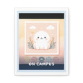 "On Campus" Black Cat Canvas | College Girl Gift | Fashion | KayKay Classics