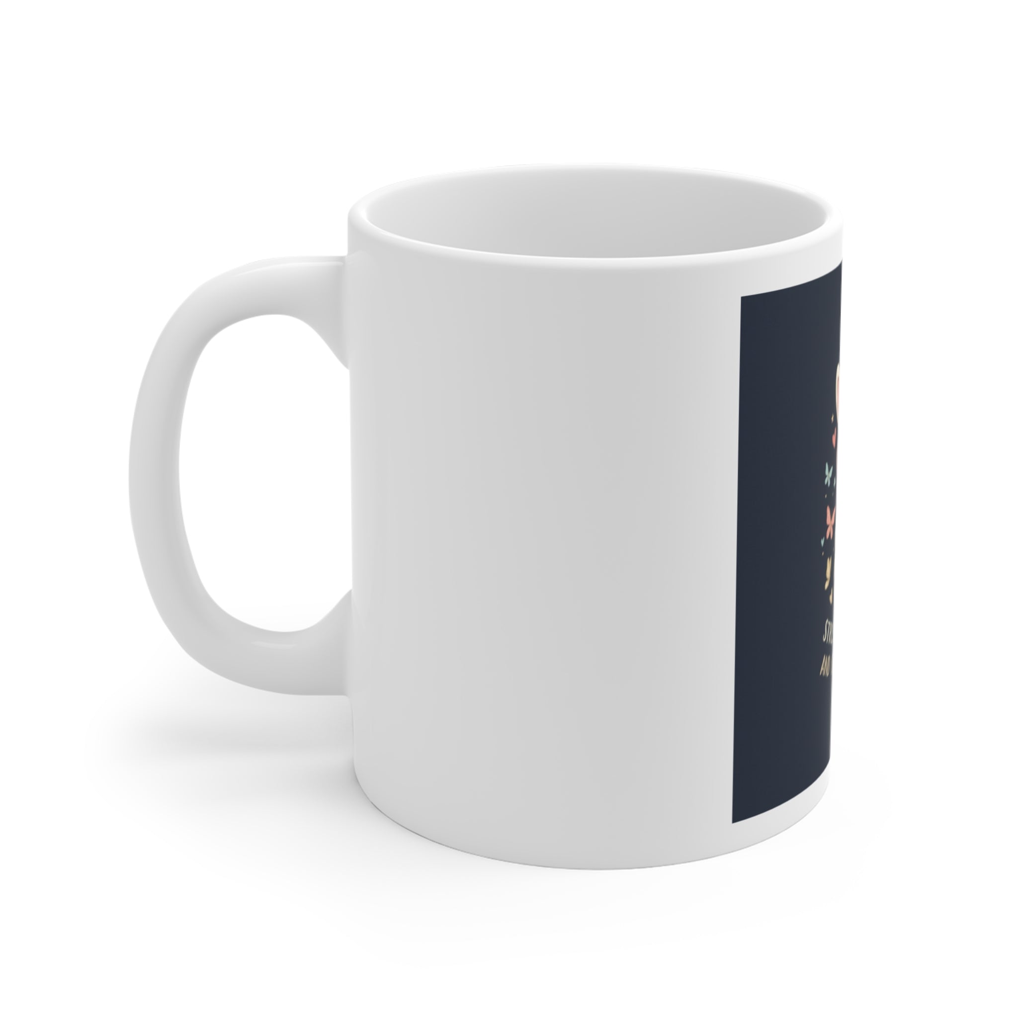 STRESSED BLESSED AND COFFEE OBSESSED Rabbit Mug 11oz