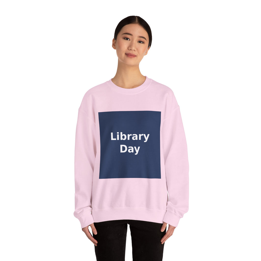 "Library Day" Black Cat Crewneck | College Girl Gift | Fashion | KayKay Classics