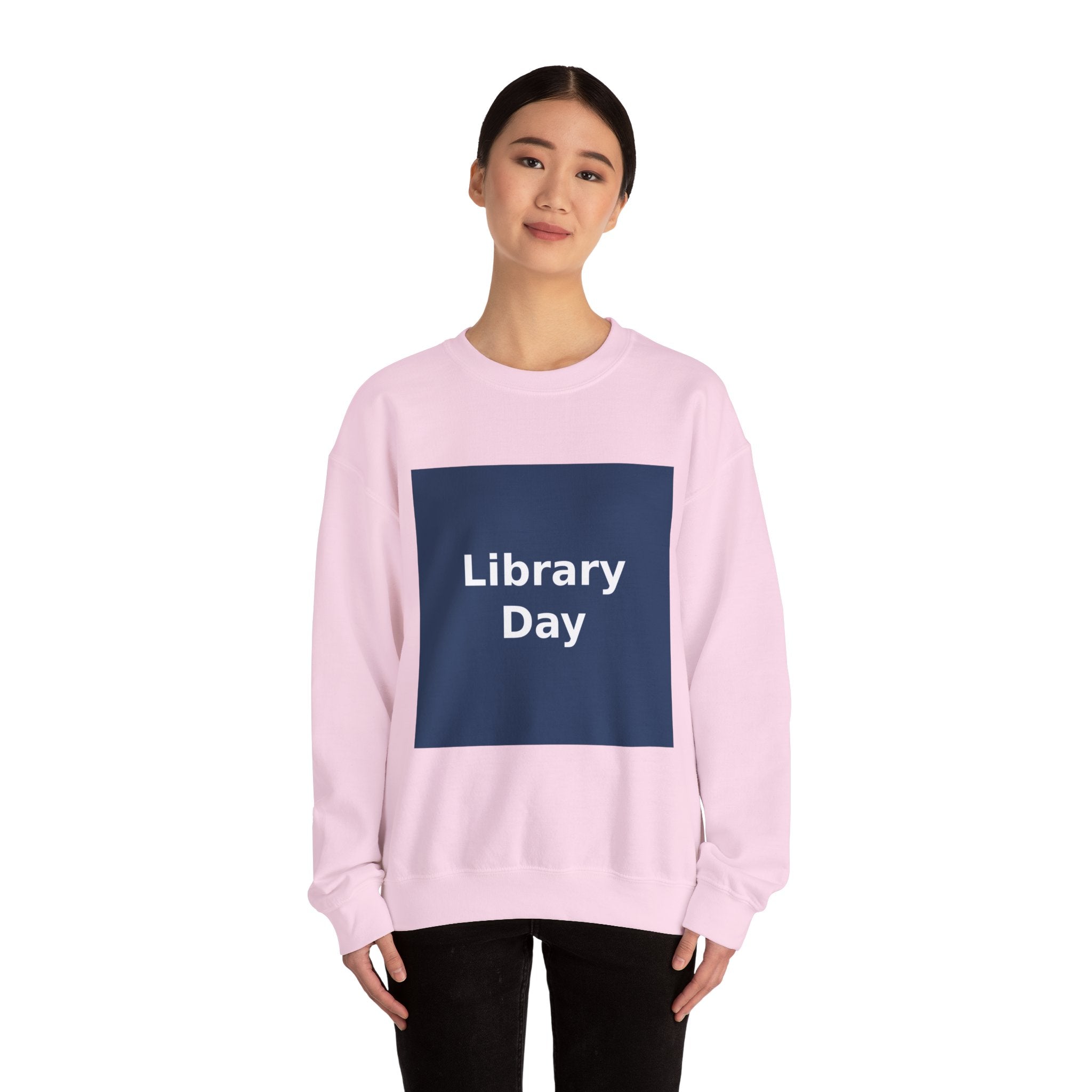 "Library Day" Black Cat Crewneck | College Girl Gift | Fashion | KayKay Classics