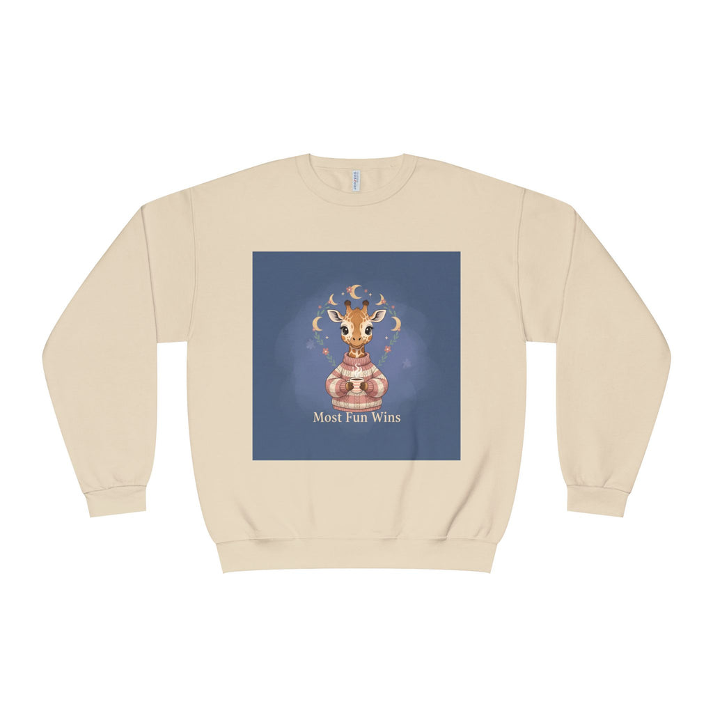 Giraffe Crewneck Sweatshirt – Most Fun Wins